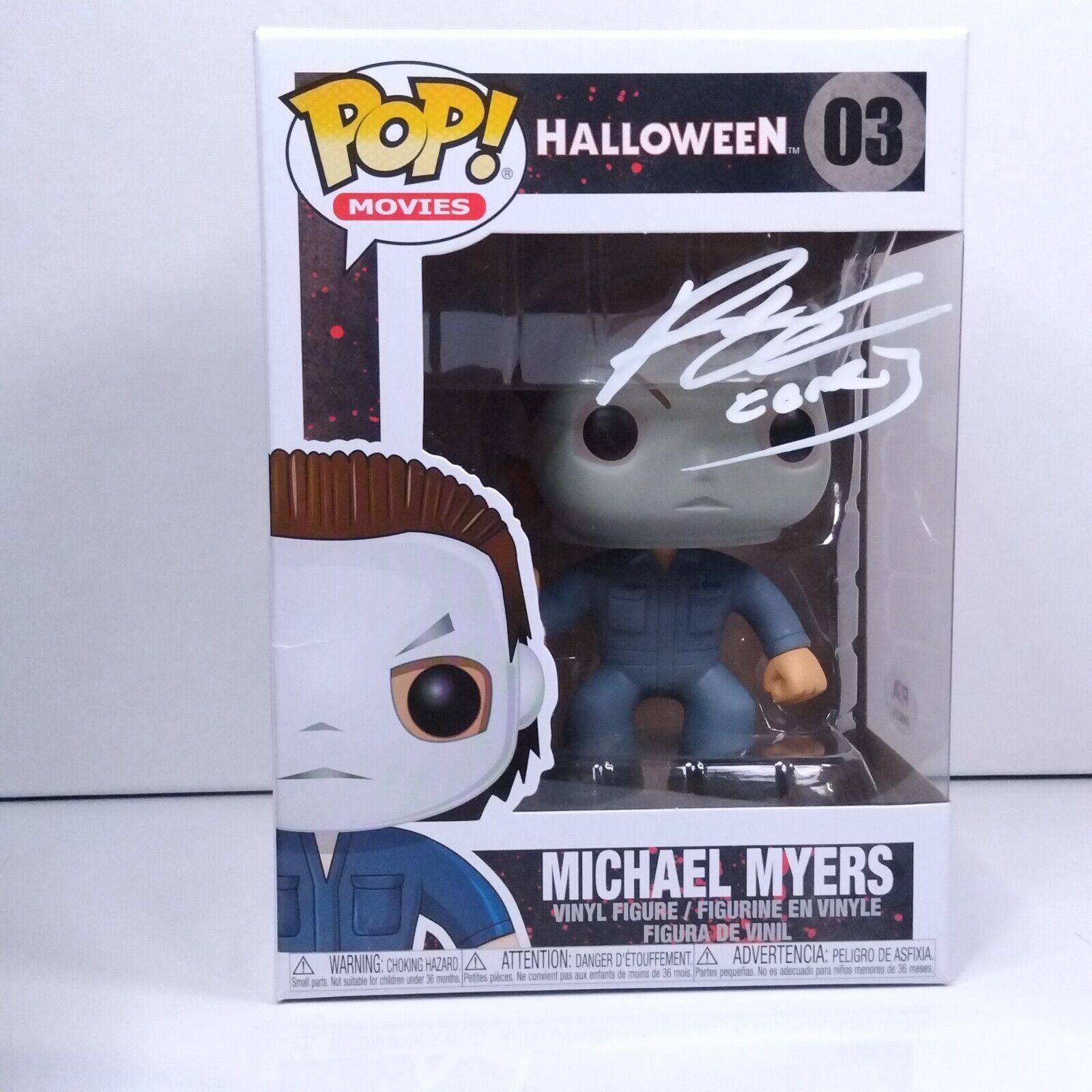 Funko Pop! Movie Horror Halloween Michael Myers Signed Rohan Campbell COA #03 WS