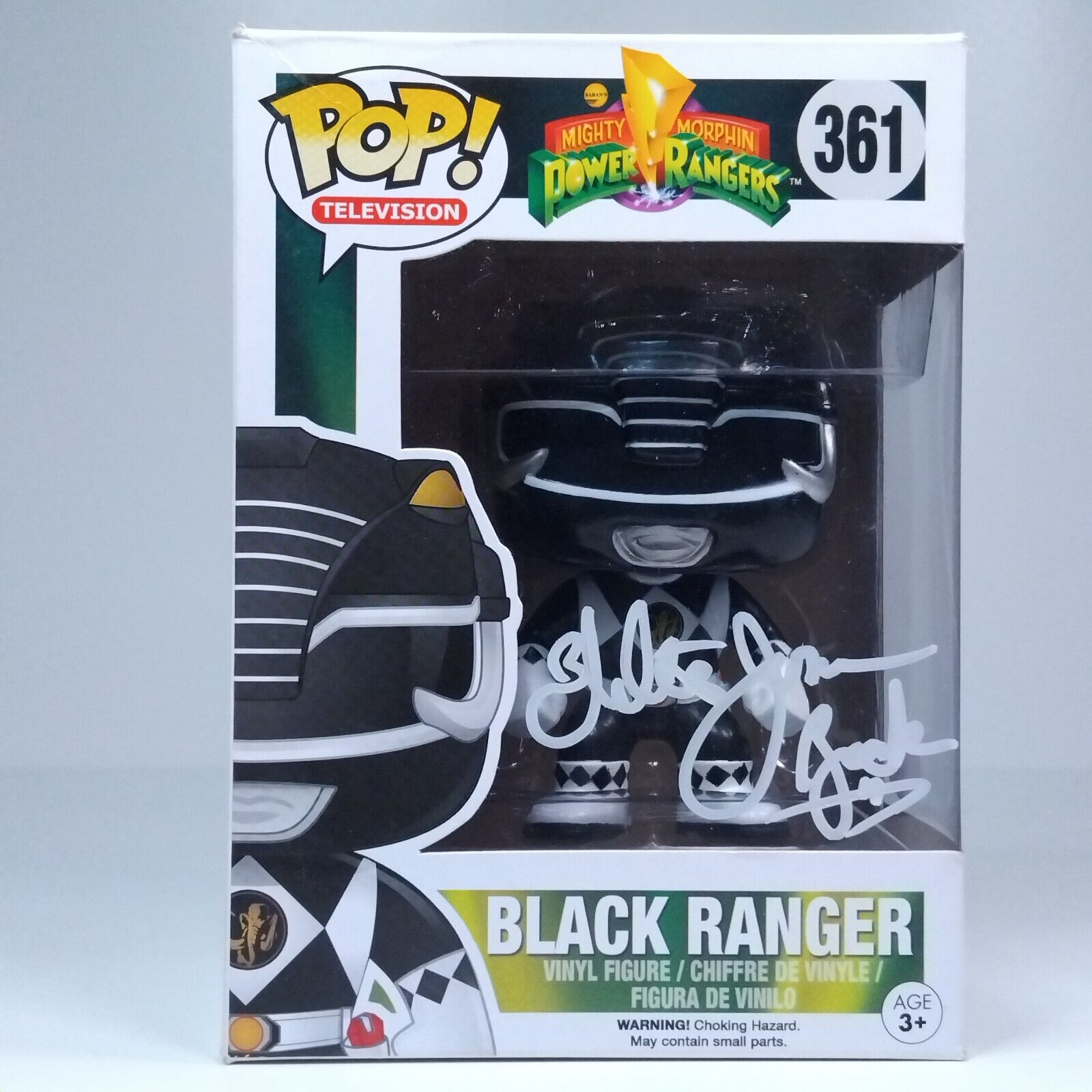 Funko Pop! TV Retro Power Rangers Black Ranger Walter Jones COA #361