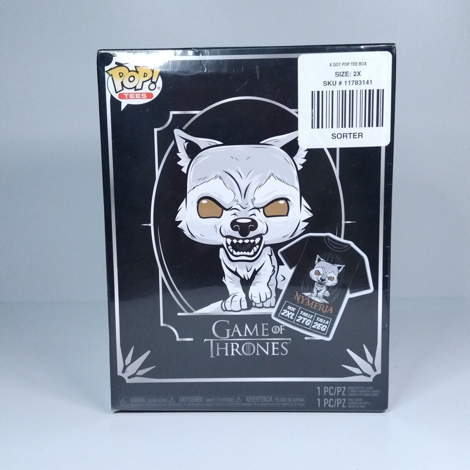 Funko Pop! TV Game of Thrones 2XL T-Shirt Nymeria SEALED #76