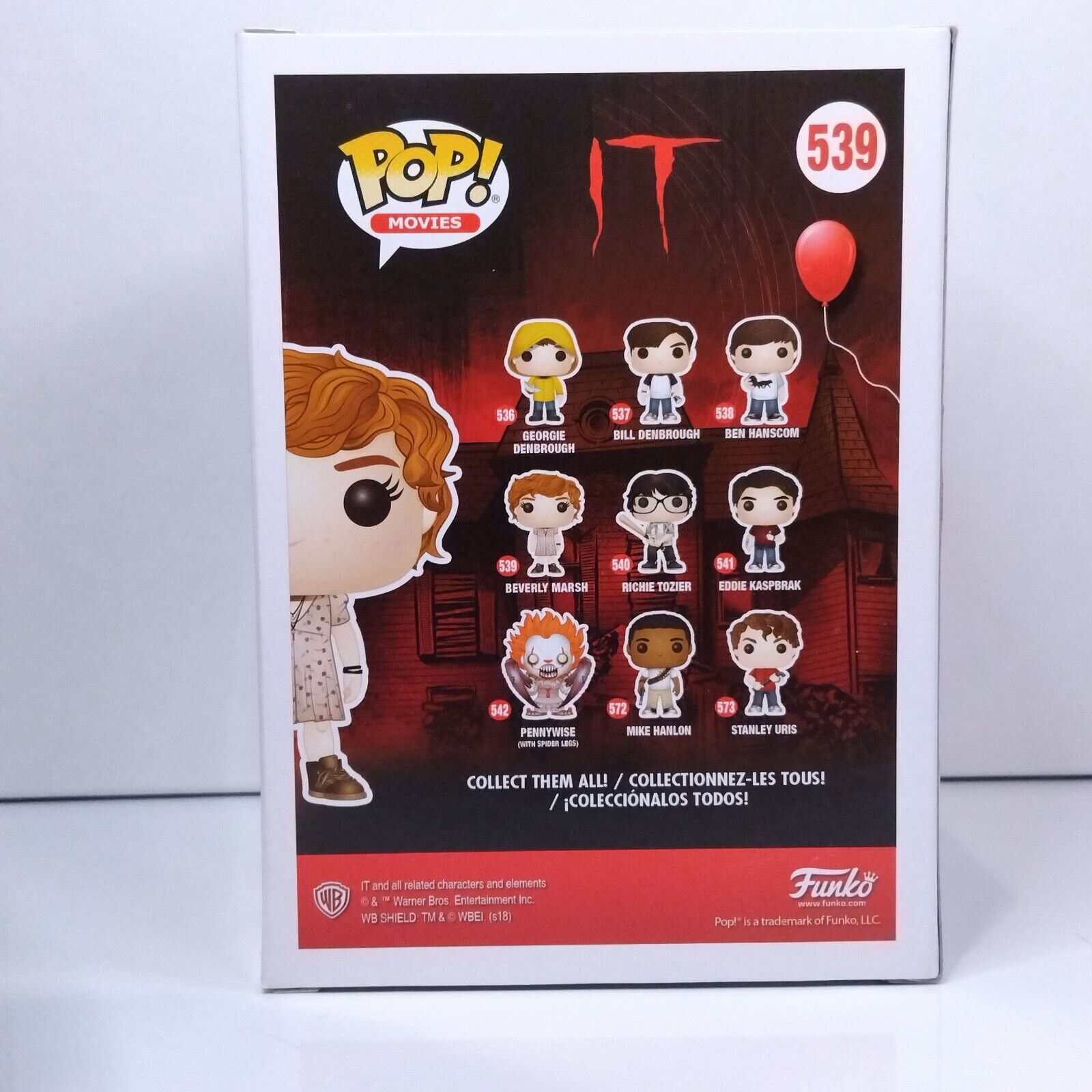 Funko Pop! Movies Horror IT Beverly Marsh Signed Sophia Lillis COA #539