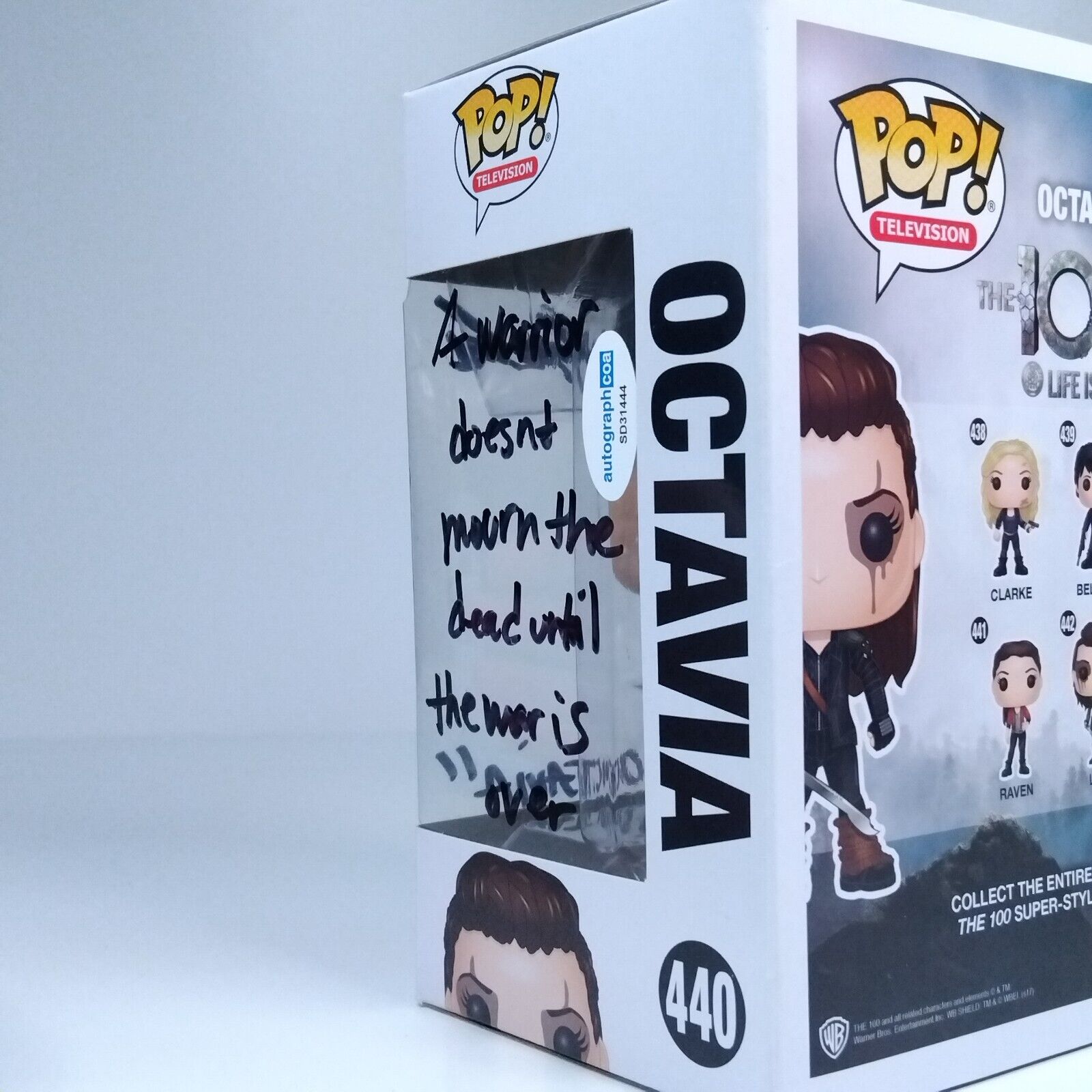 Funko Pop! TV The 100 Octavia Signed & Quote Marie Avgeropoulos COA #440 WS