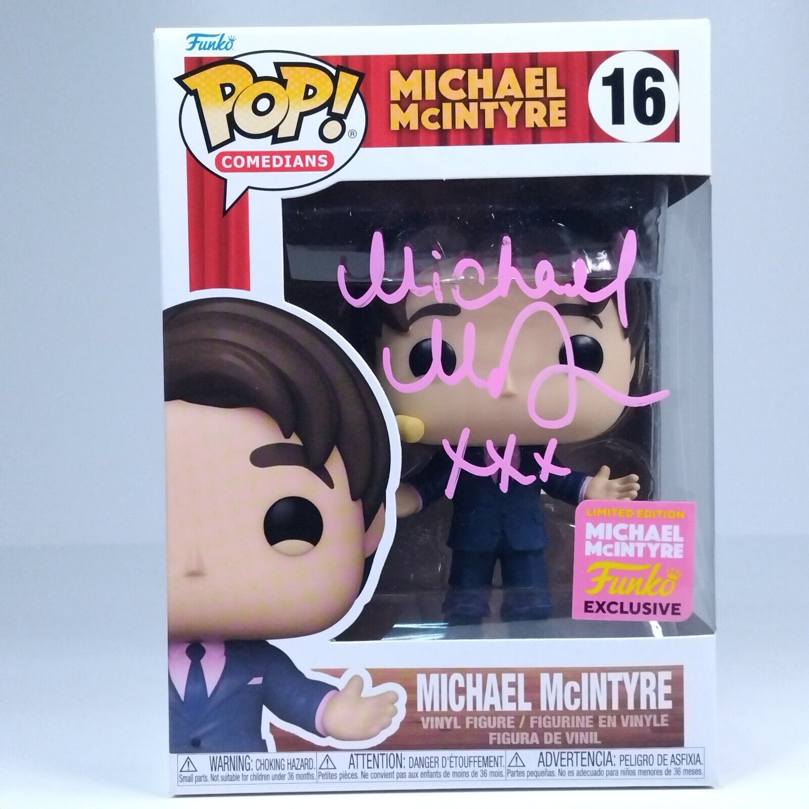 Funko Pop! Comedians Michael McIntyre Signed COA #16