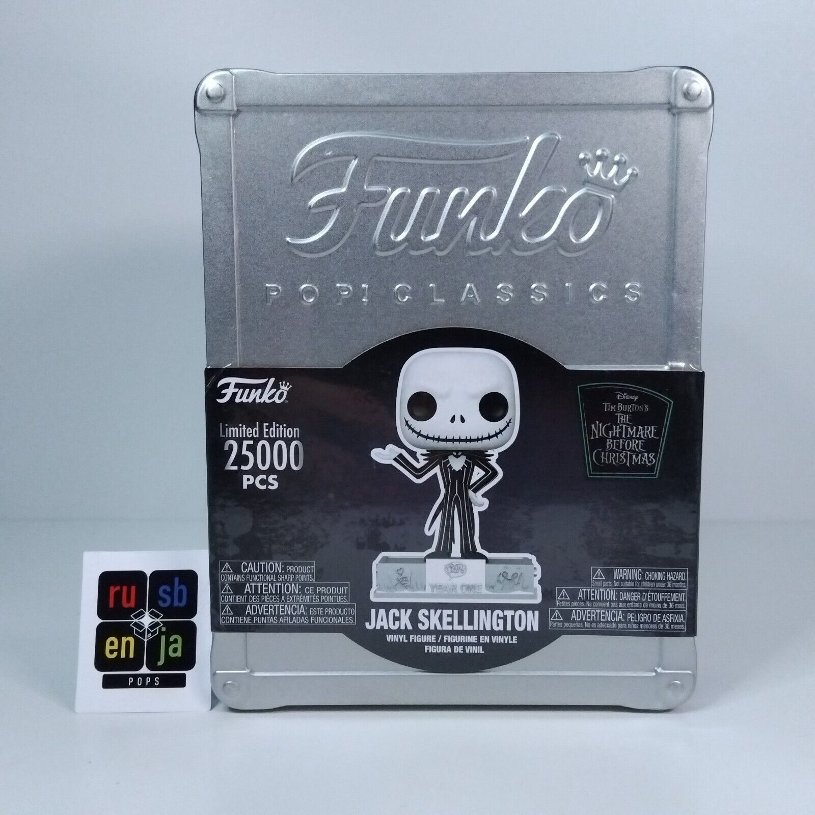 Funko Pop! Classics Vault Disney Jack Skellington 25,000 25th Anniversary #15C