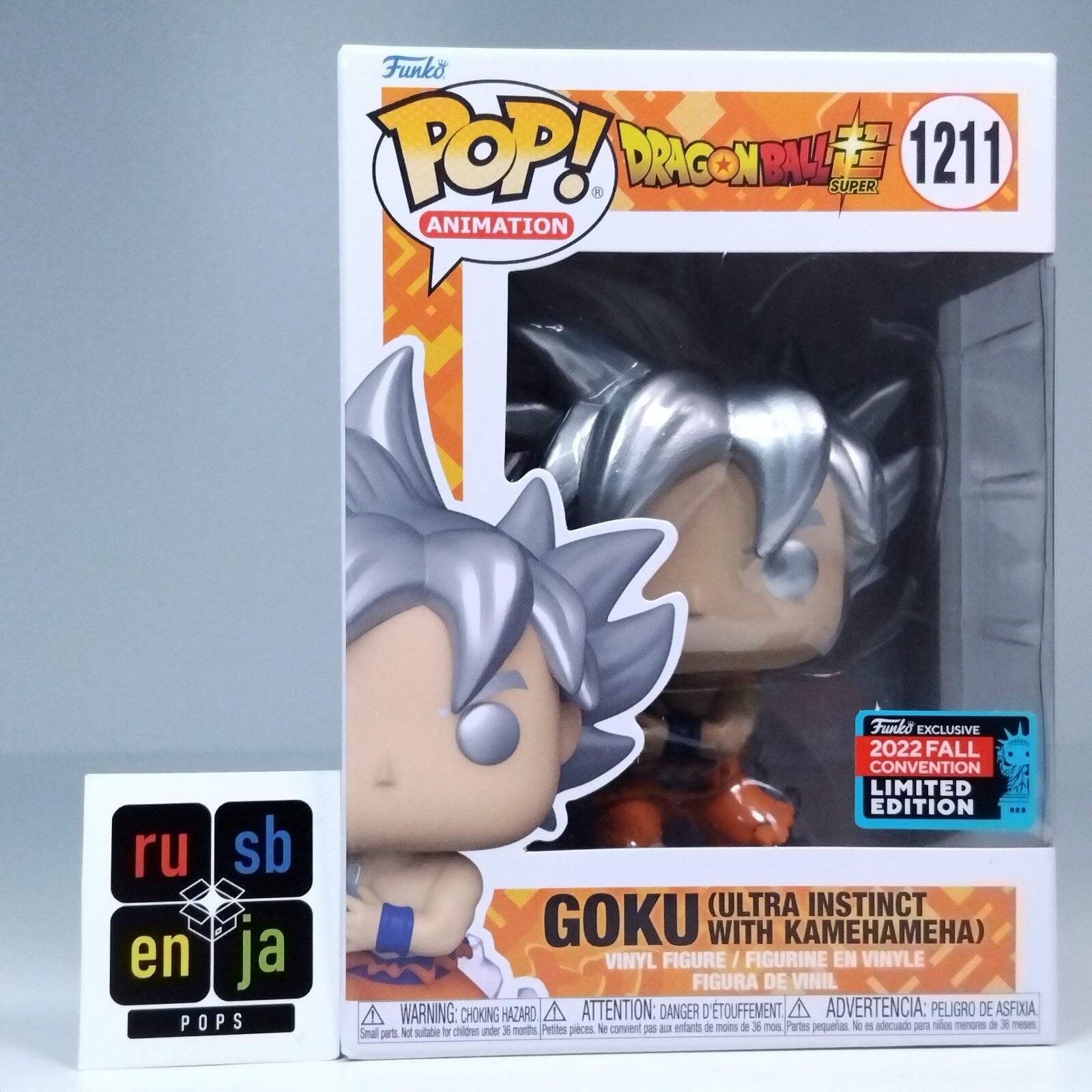 Funko Pop! Anime DBZ Dragonball Z Goku Ultra Instinct with Kamehameha #1211