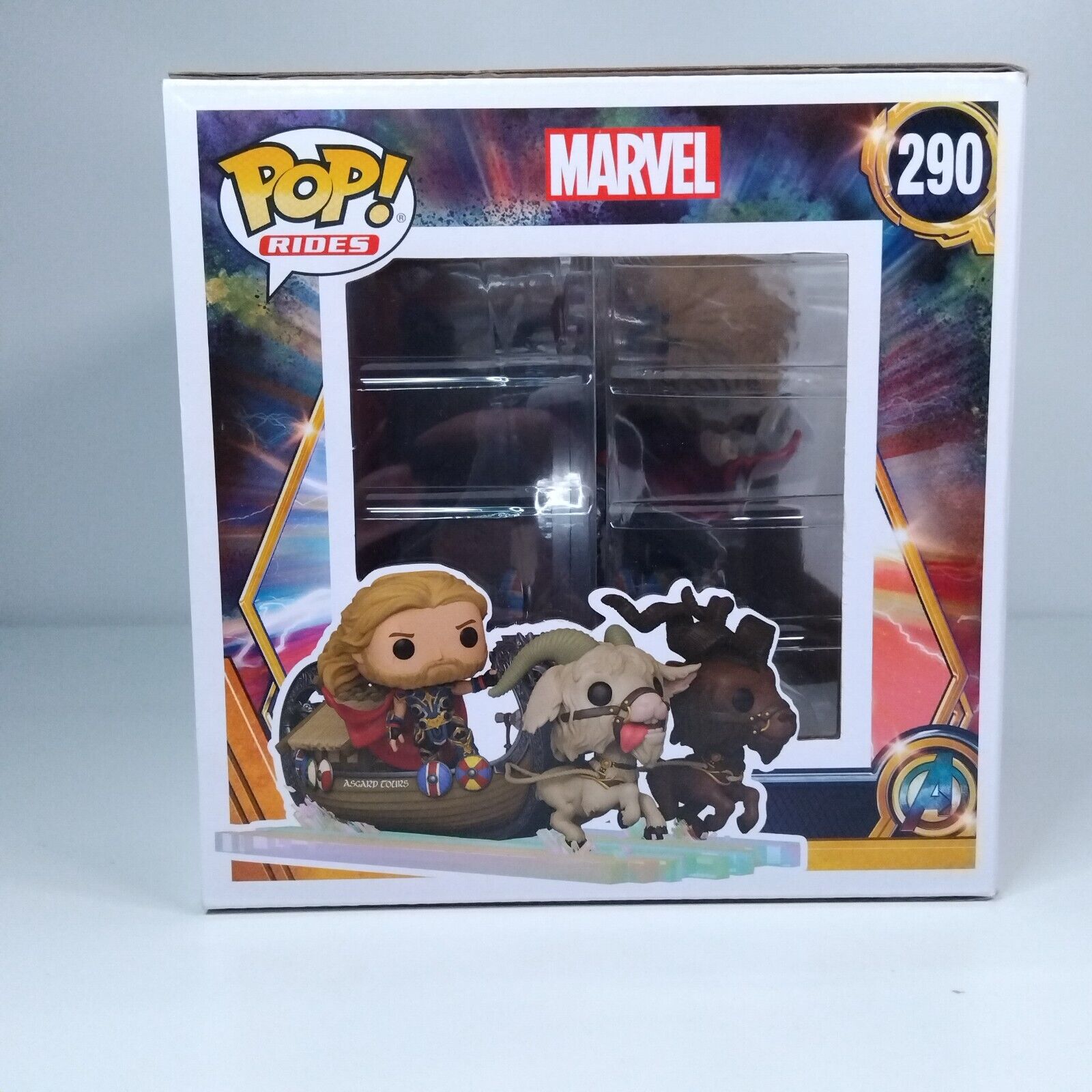 Funko Pop! Marvel Thor Goat Boat with Thor Toothgnasher & Toothgrinder #290