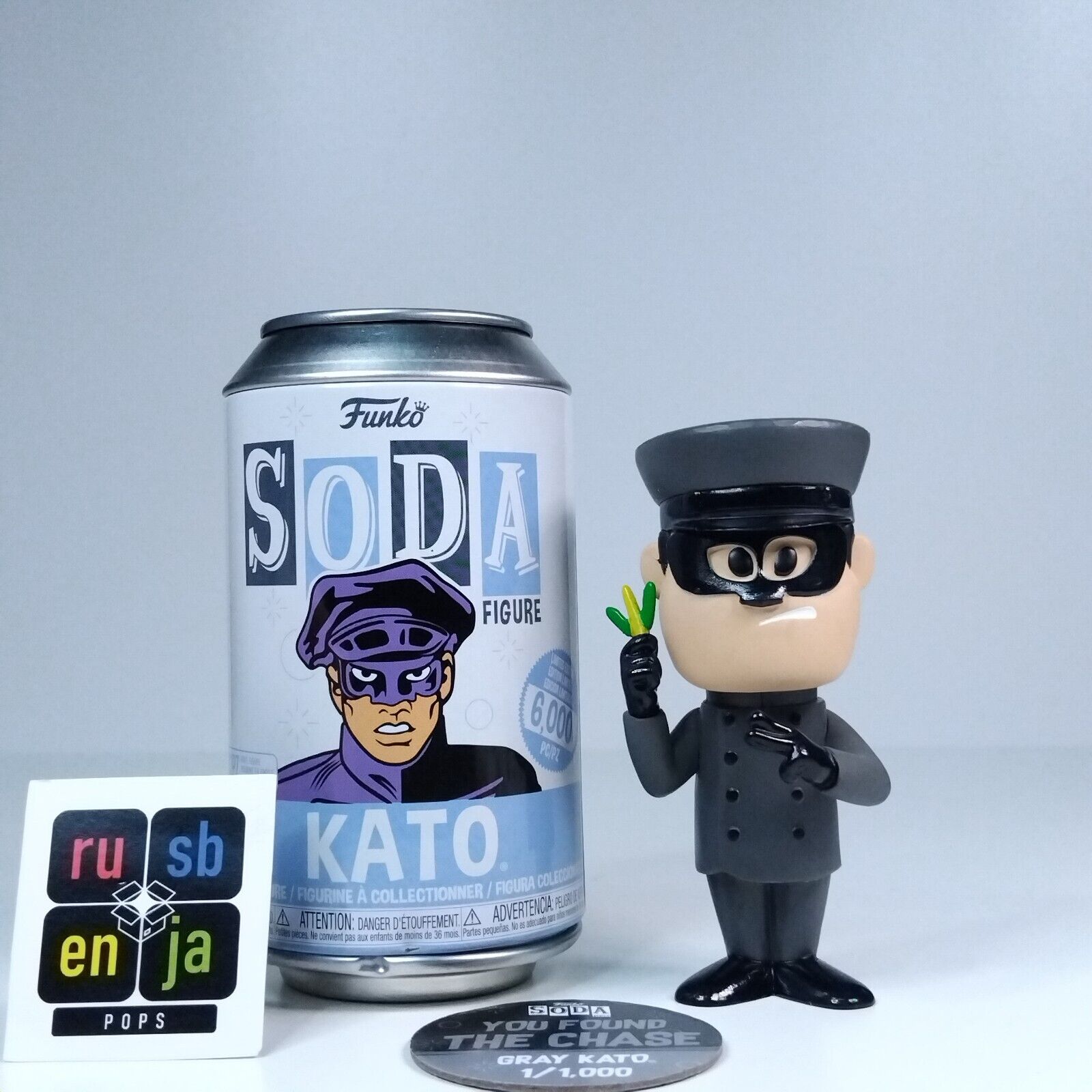 Funko Soda Movies The Green Hornet Gray Kato Chase 1/1,000