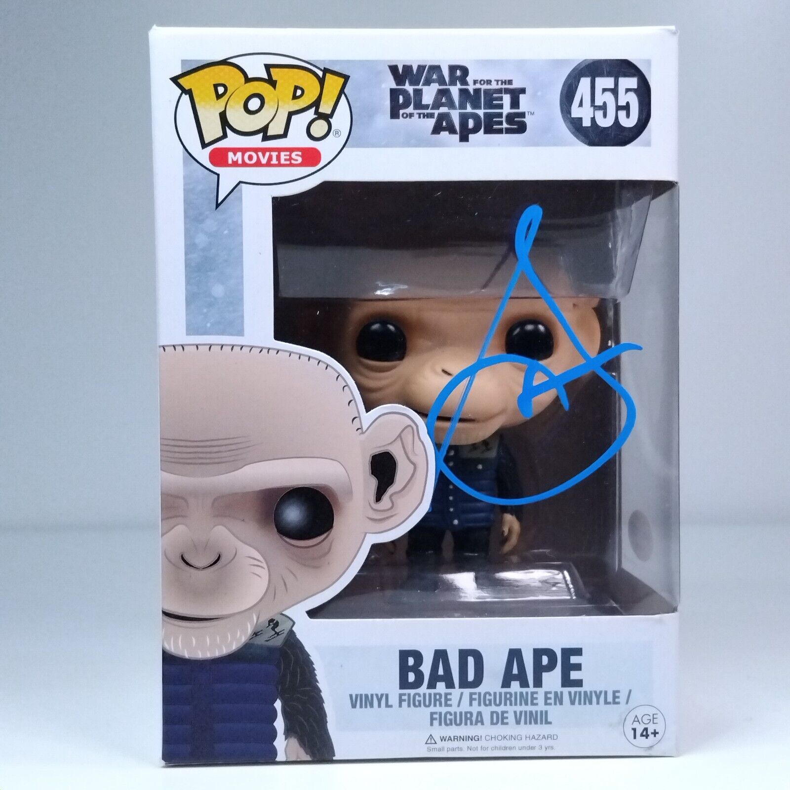 Funko Pop! Movies Planet of the Apes Bad Ape Signed Steve Zahn COA #455 WS