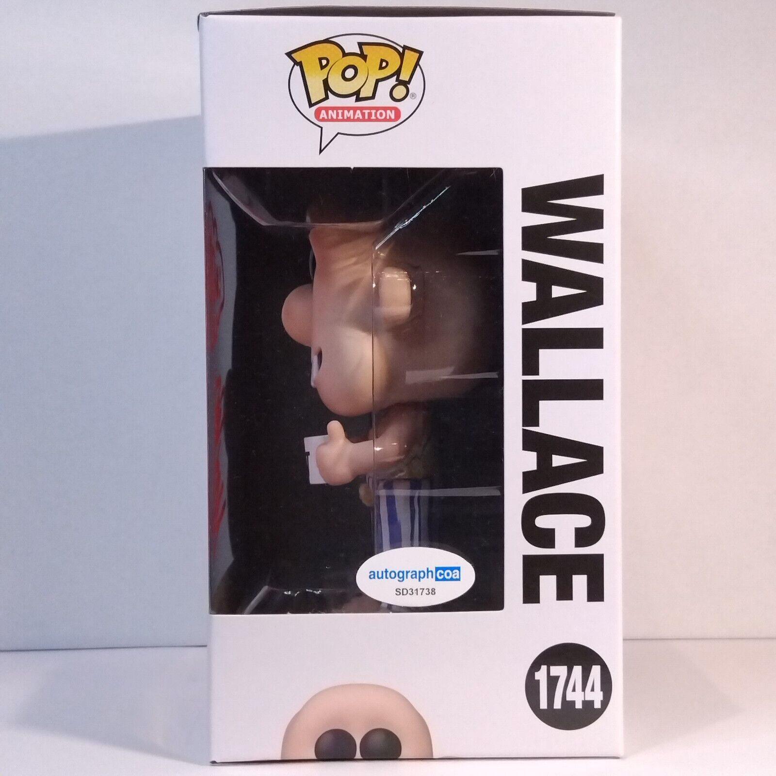 Funko Pop! Animation Wallace & Gromit Signed Merlin Crossingham COA #1744 WS