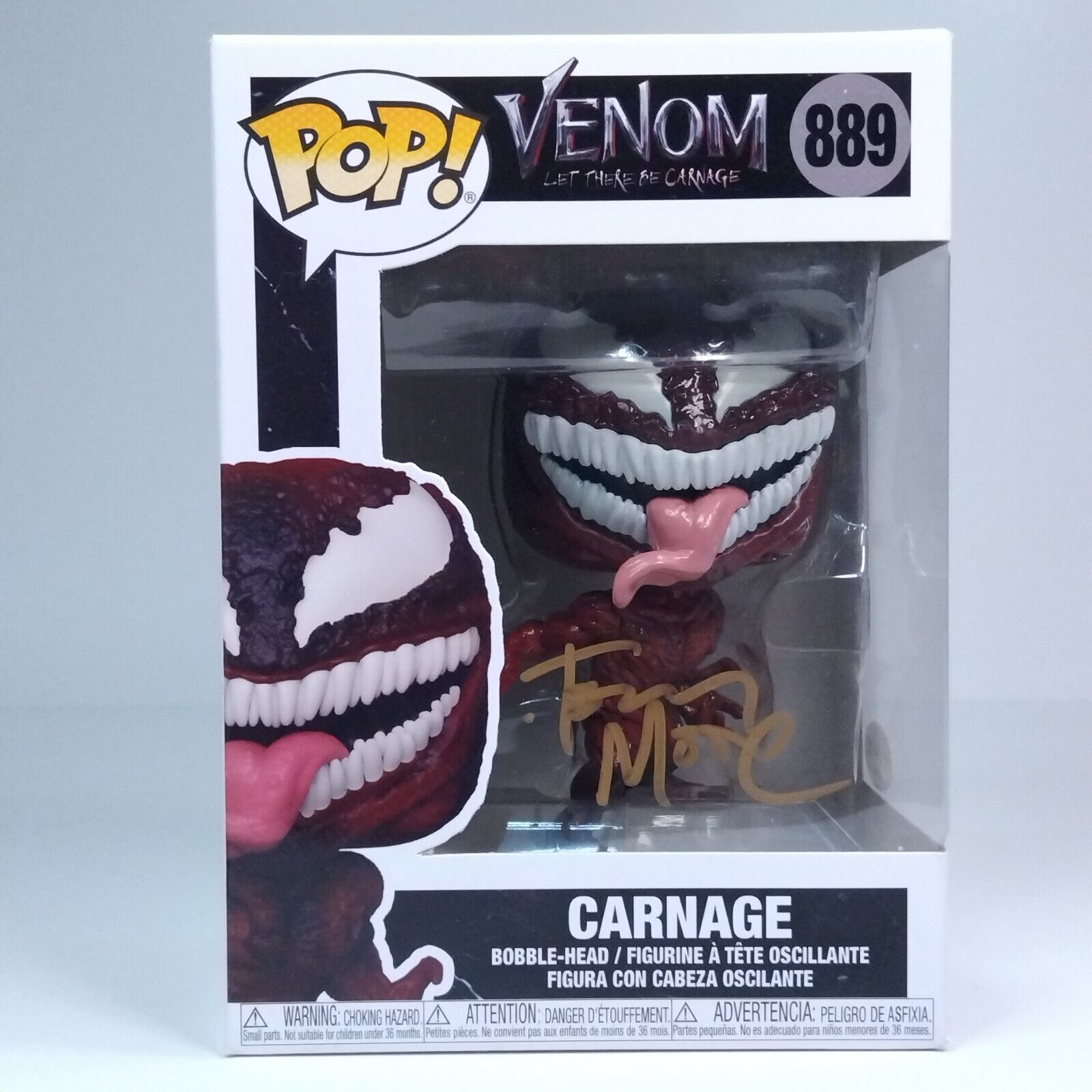 Funko Pop! Marvel Venom Let There Be Carnage Signed Tony Moore COA #889