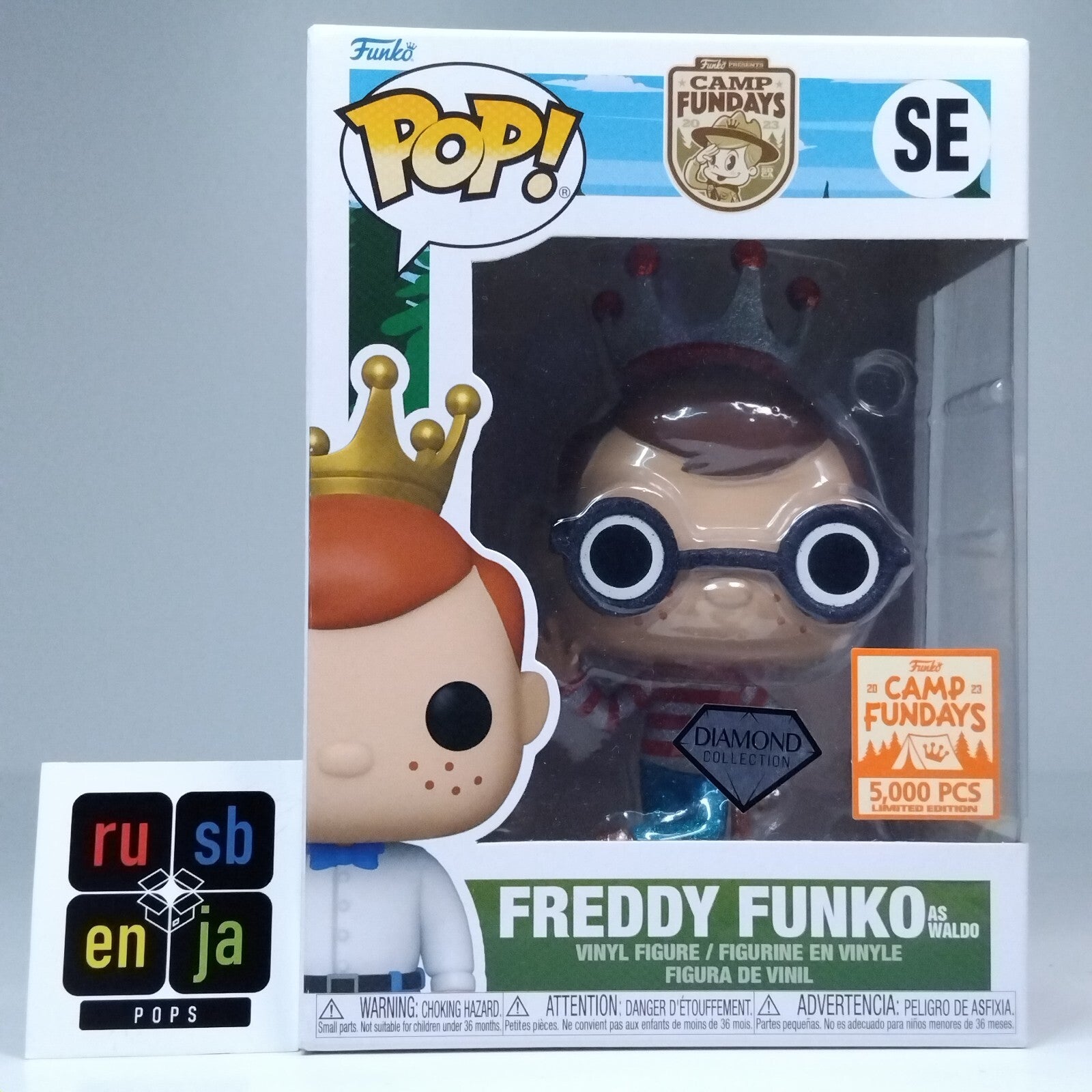 Funko Pop! Books Where's Waldo Freddy Funko as Waldo Diamond 5,000 Pcs #SE