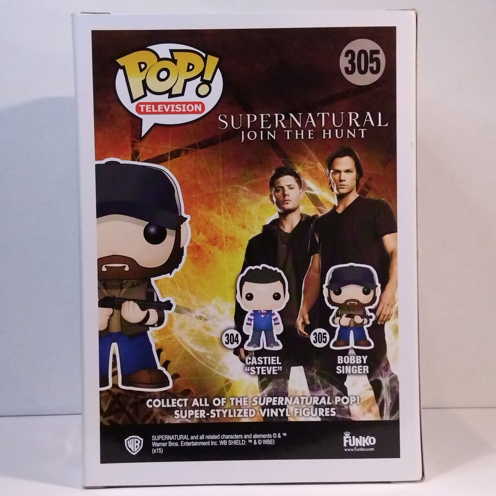 Funko Pop! TV Supernatural Bobby Singer Signed Jim Beaver COA #305