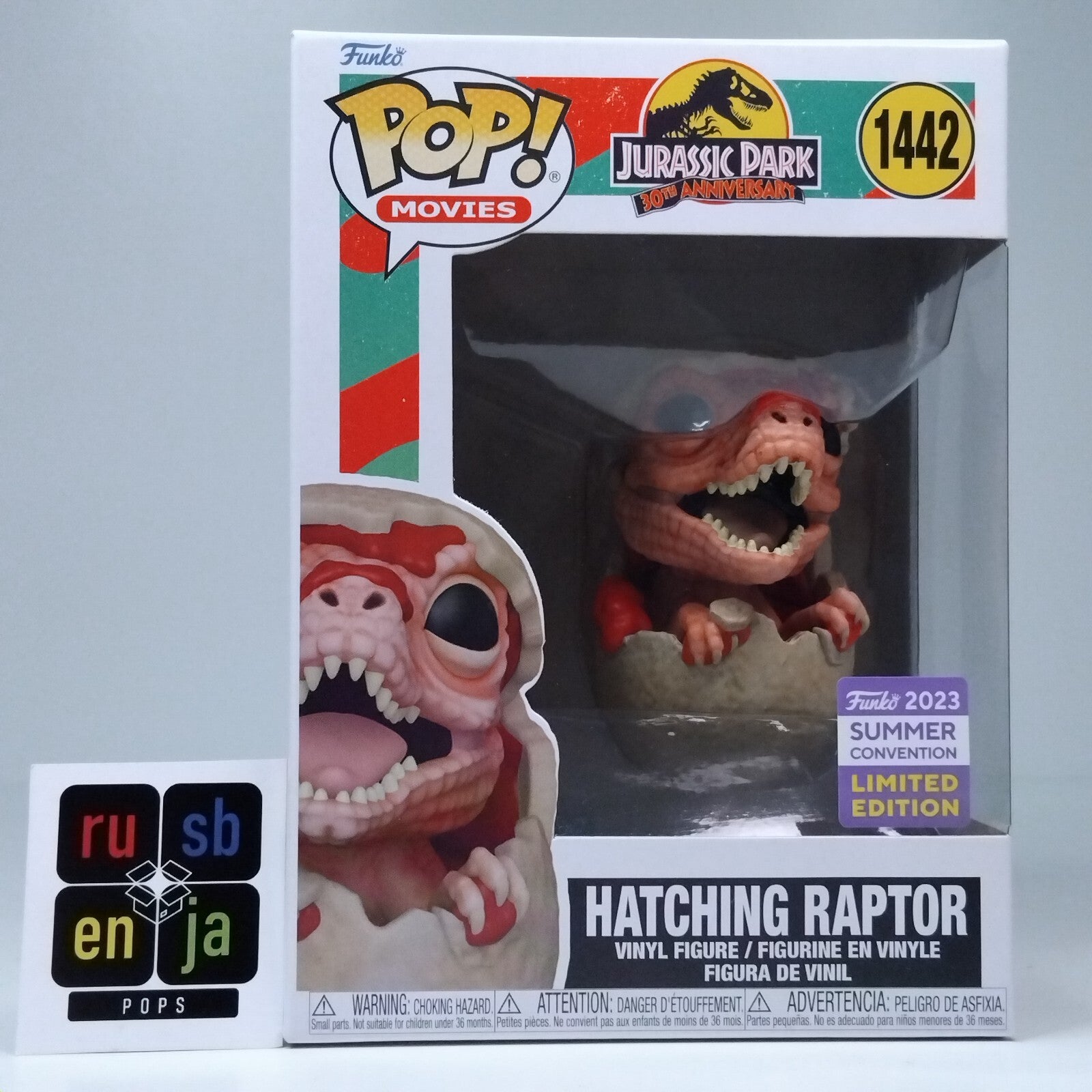 Funko Pop! Movies Jurassic Park Hatching Raptor Limited Edition #1442