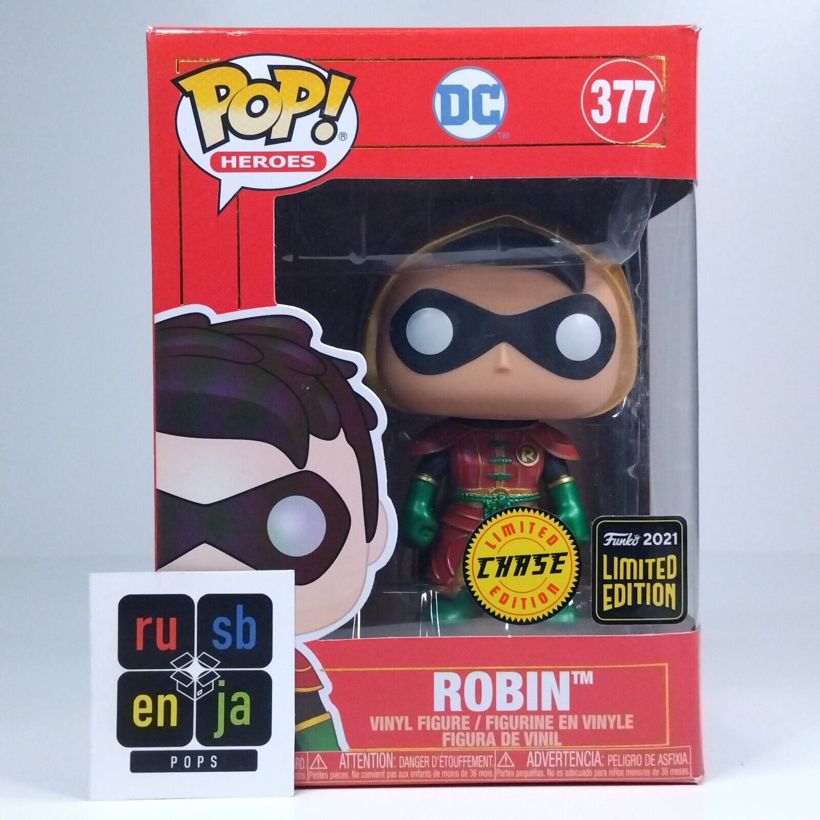 Funko Pop! DC Heroes Imperial Palace Robin Metallic Hooded Chase #377