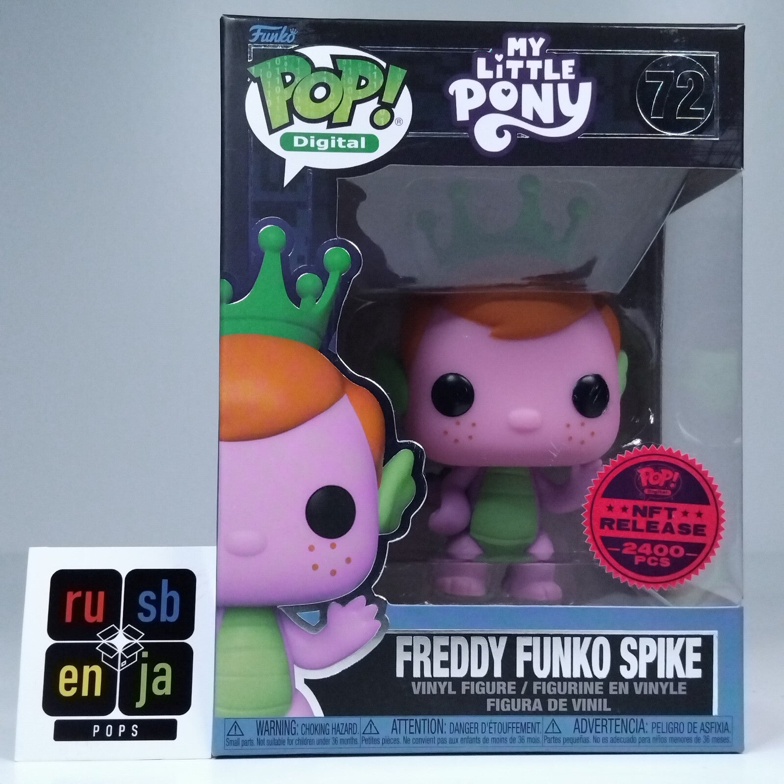 Funko Pop! Digital My Little Pony MLP Freddy Funko as Spike 2400 Pc #72