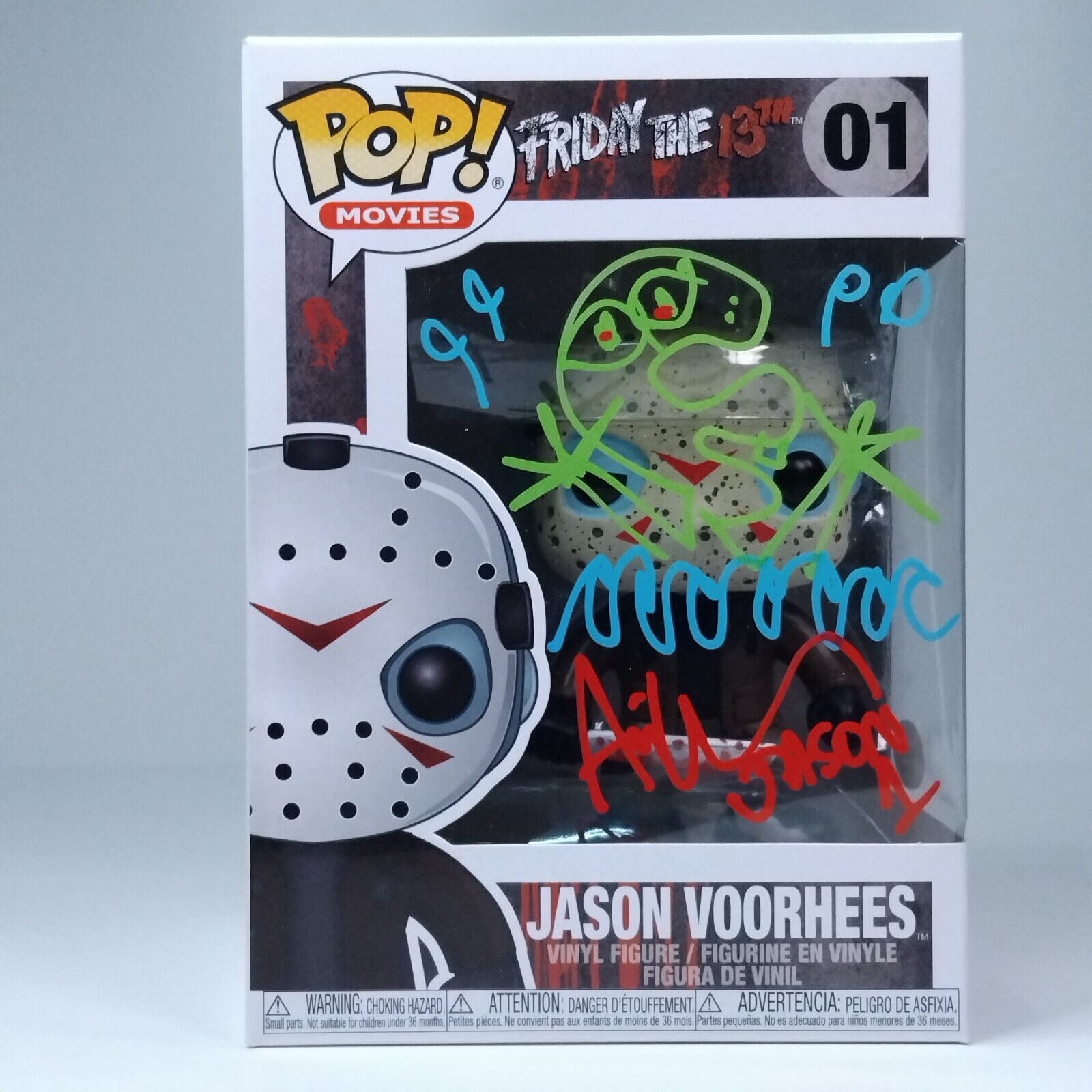 Funko Pop! Horror Friday 13th Jason Voorhees Signed Ari Lehman w/Sketch COA #01