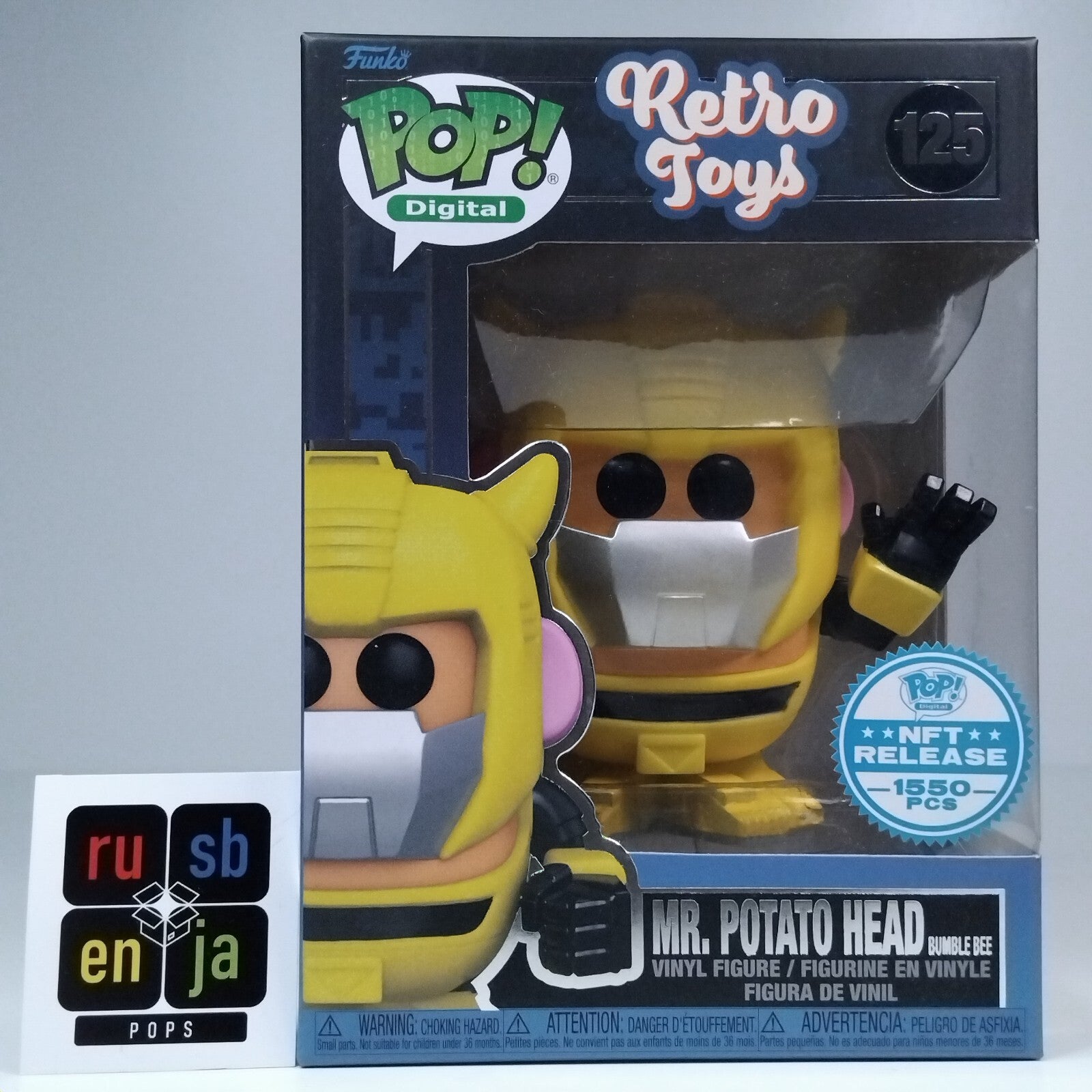Funko Pop! Digital Retro Transformers Mr. Potato Head Bumblebee 1,550 Pcs #125