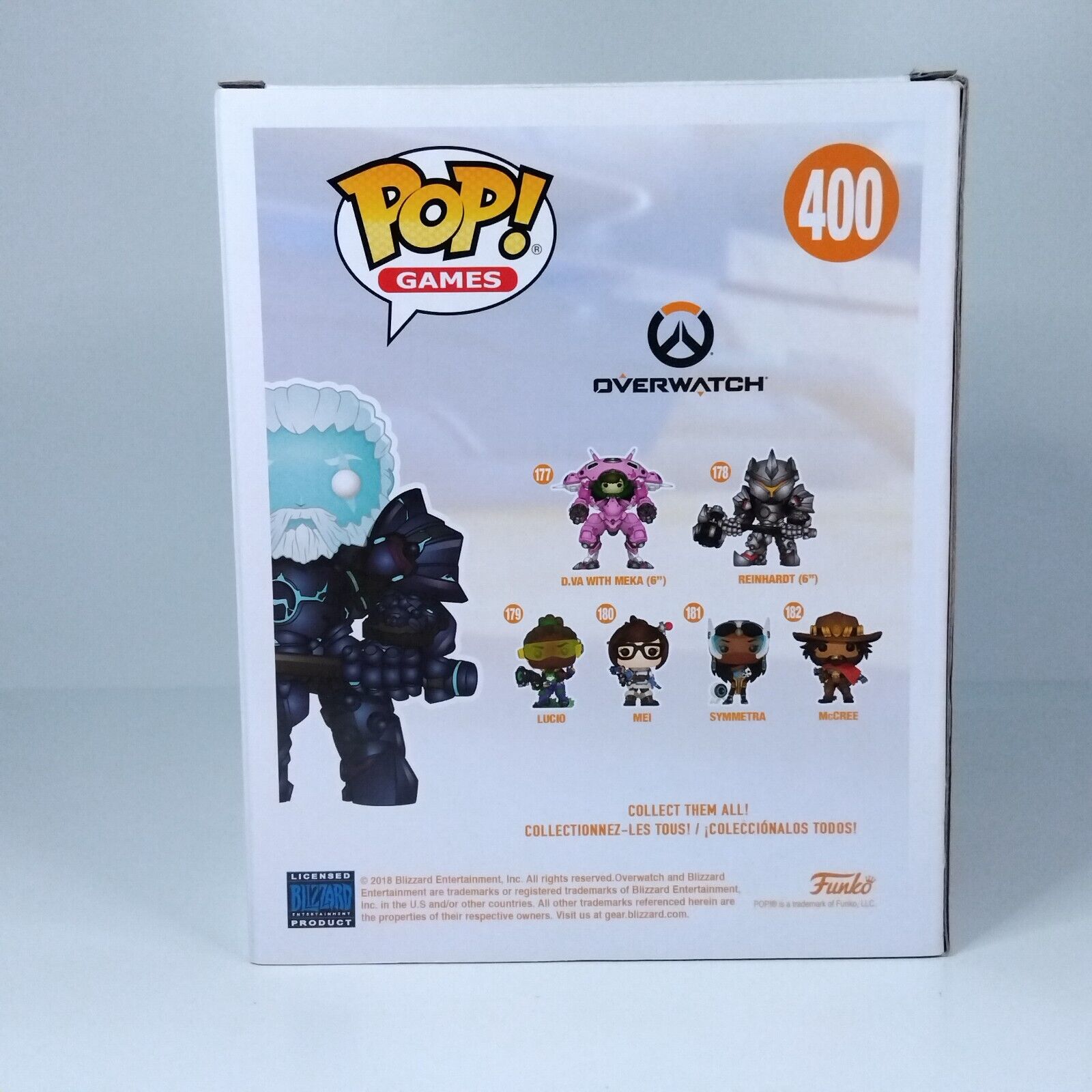 Funko Pop! Games Overwatch Reinhardt 6" Inch Glows in Dark Exclusive #400