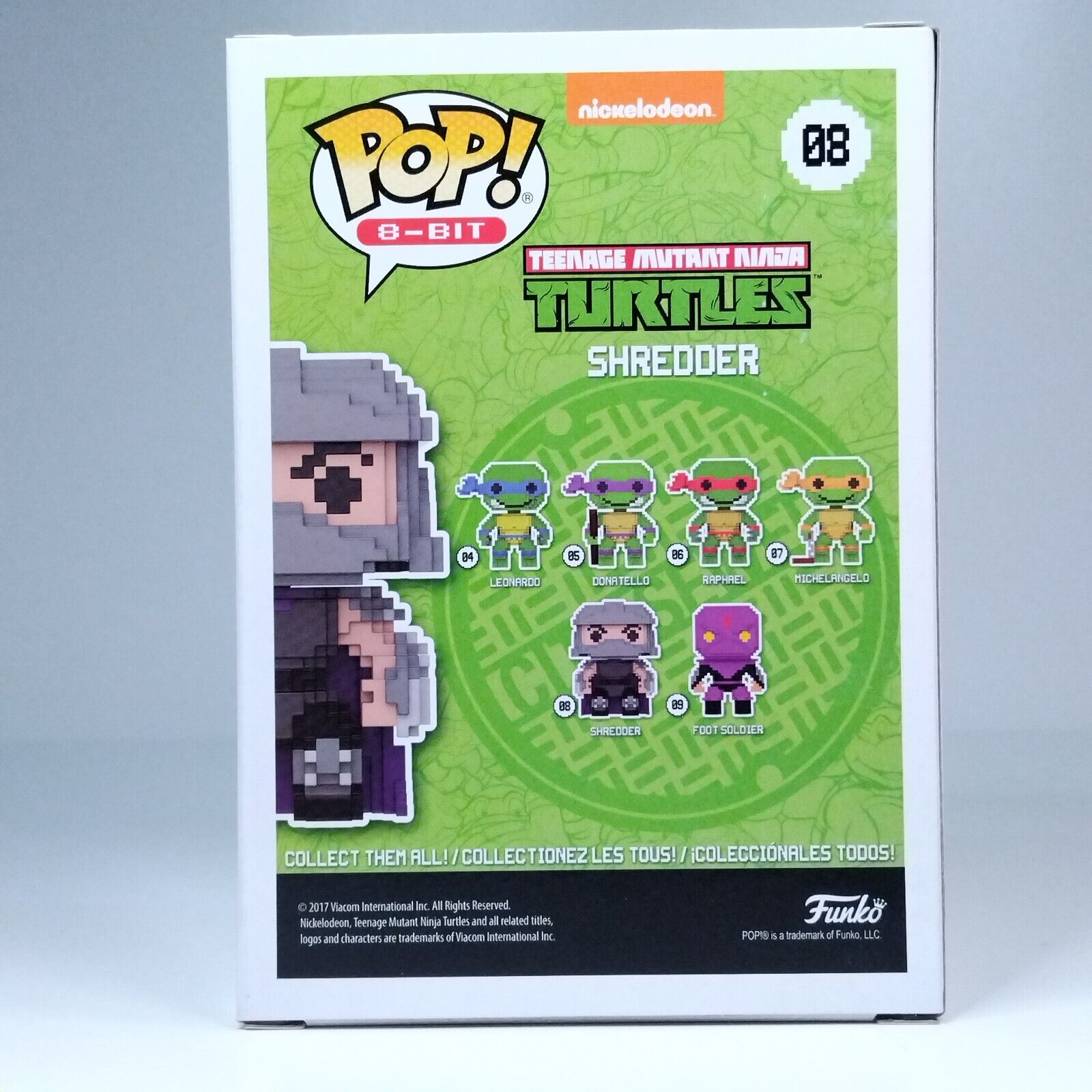 Funko Pop! 8-BIT TMNT Turtles Shredder Signed Kevin Eastman 7BAP COA #08