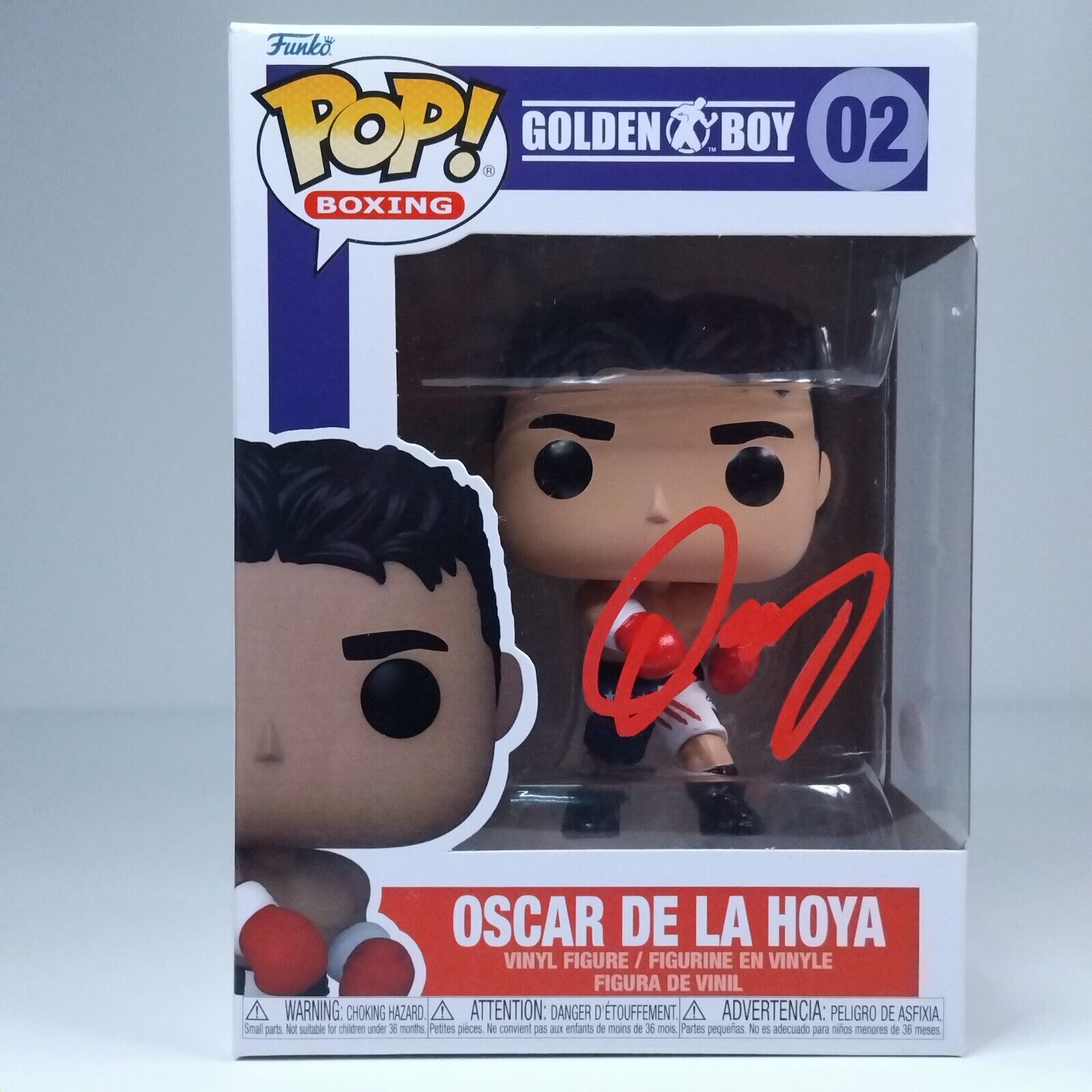 Funko Pop! Sports Boxing Oscar De La Hoya Signed COA #02 WS