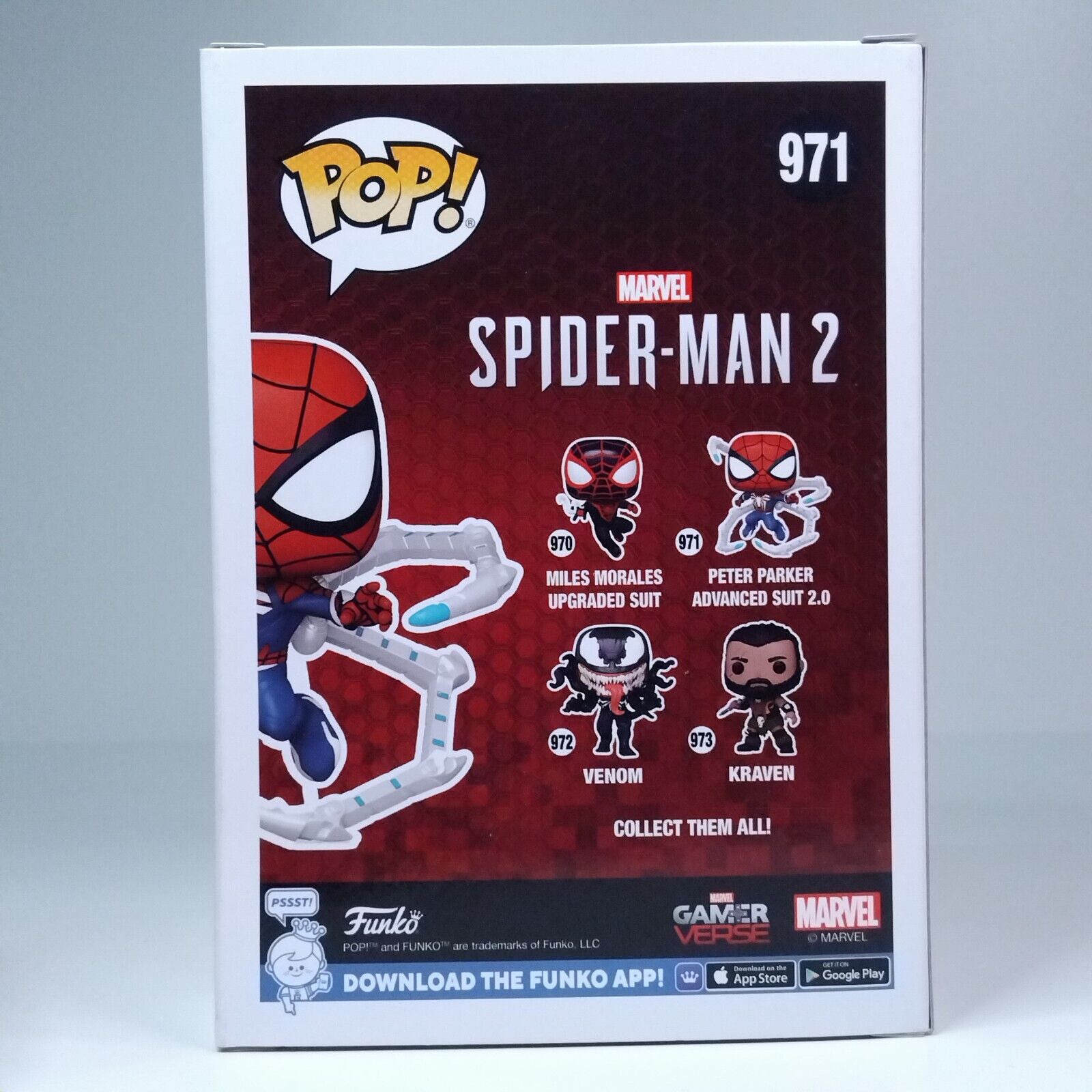 Funko Pop! Marvel Gamerverse Spider-Man 2 Peter Parker Advanced Suit 2.0 #971