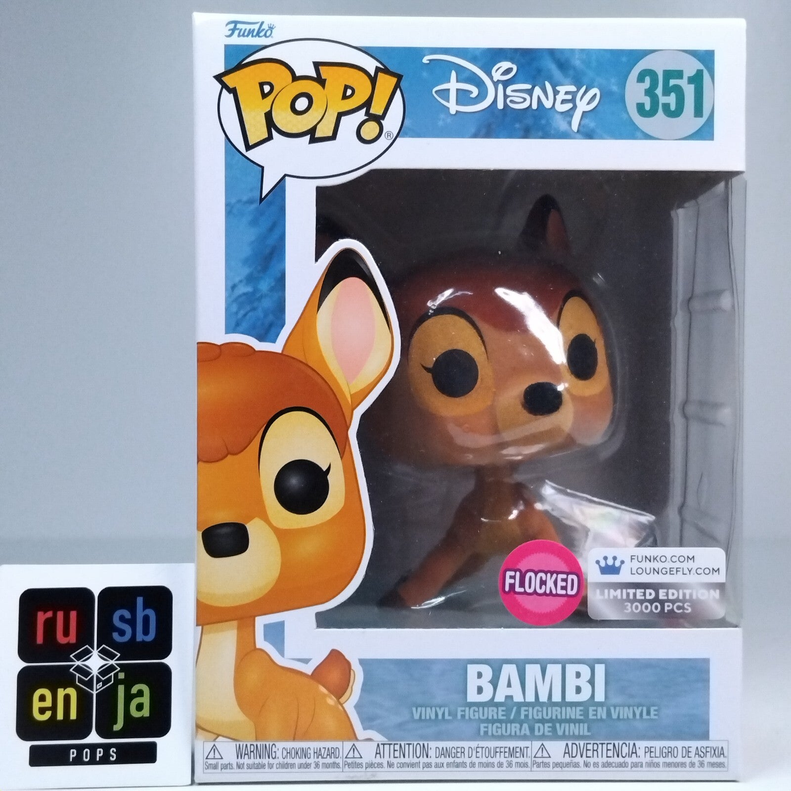 Funko Pop! Disney Bambi Flocked Loungefly 3,000 Pcs Limited Edition #351