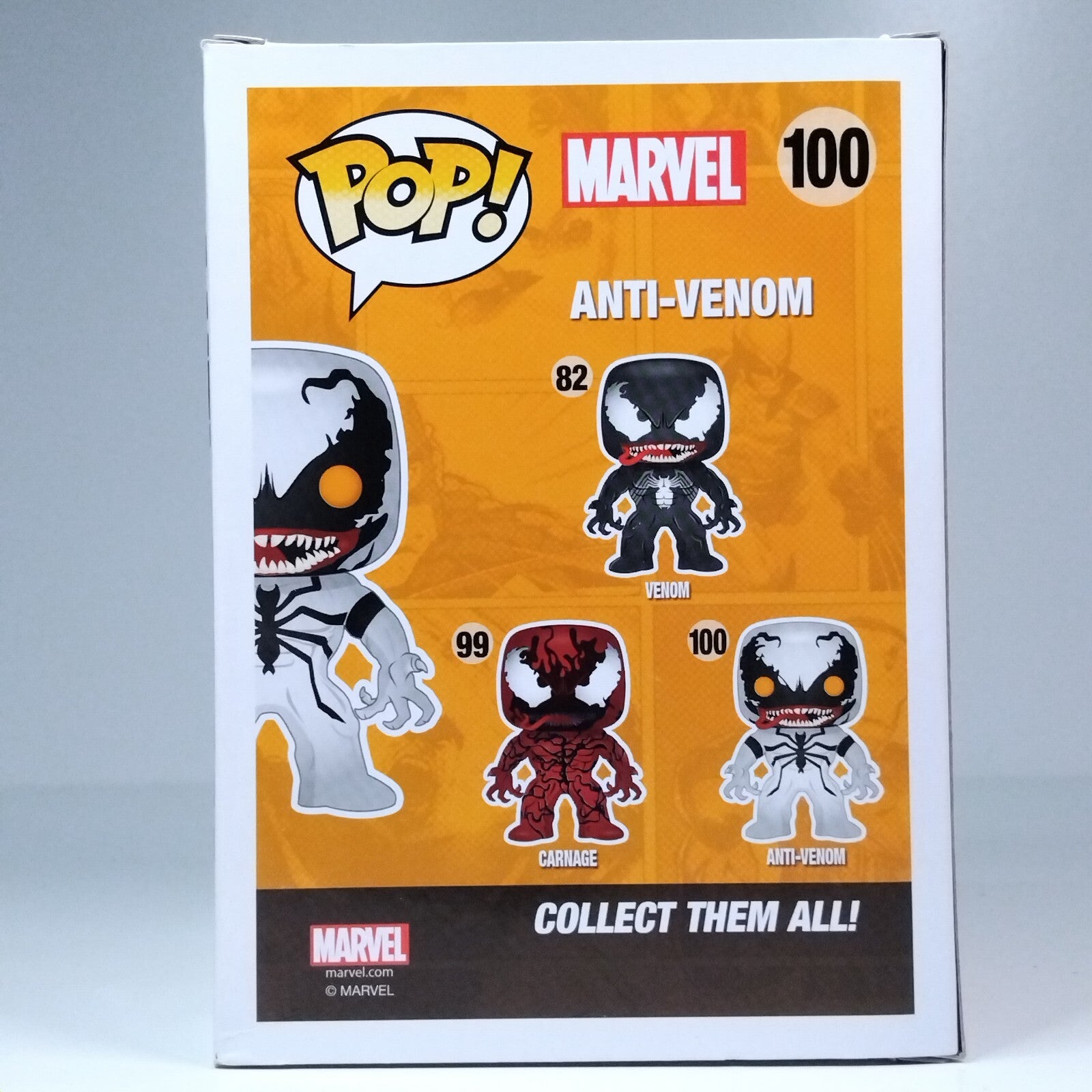 Funko Pop! Marvel Anti-Venom Boxlunch Glows in the Dark Exclusive #100