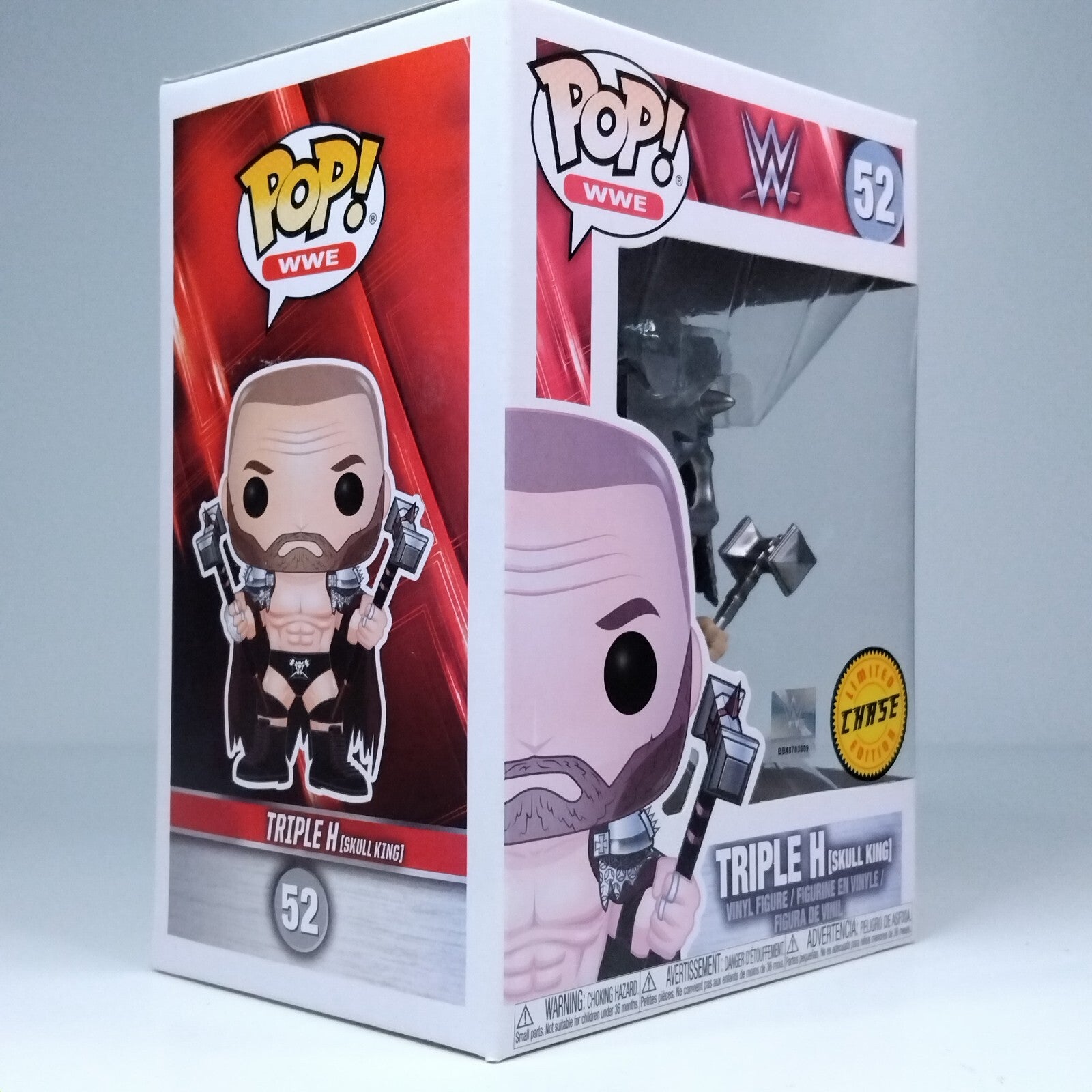 Funko Pop! WWE Triple H Skull King Masked Chase Edition #52 FADED BOX FRONT