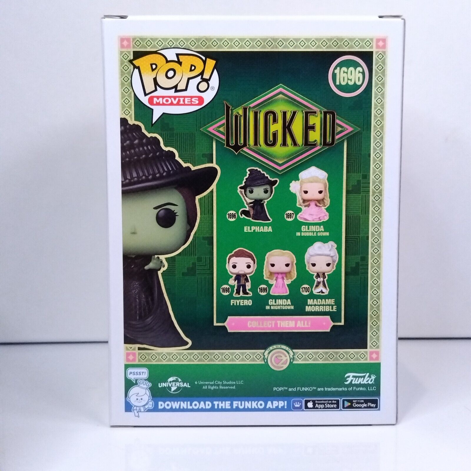 Funko Pop! Movies Wicked Elphaba Signed Cynthia Erivo COA #1696 WS