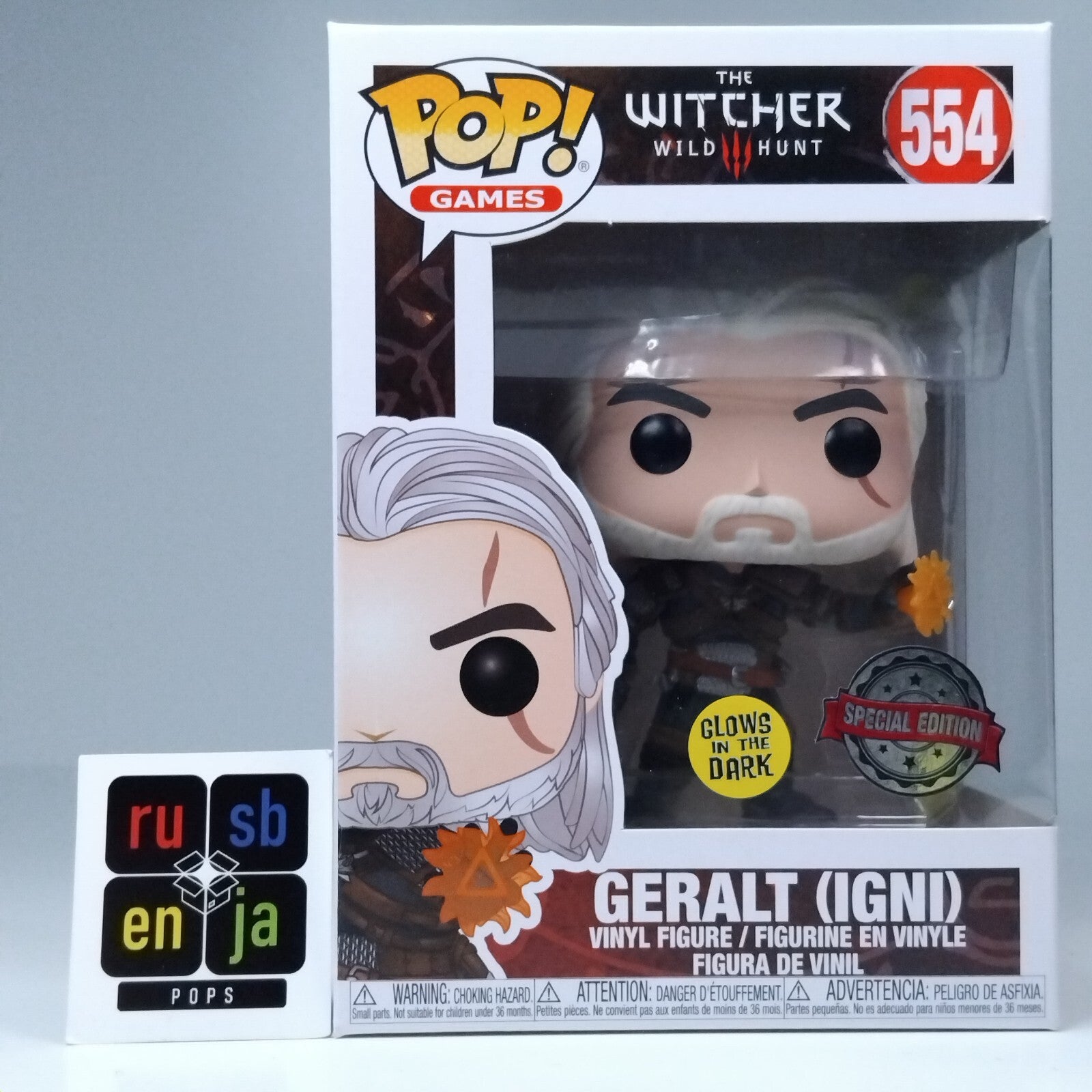 Funko Pop! Games The Witcher Geralt Igni Glows Special Edition #554
