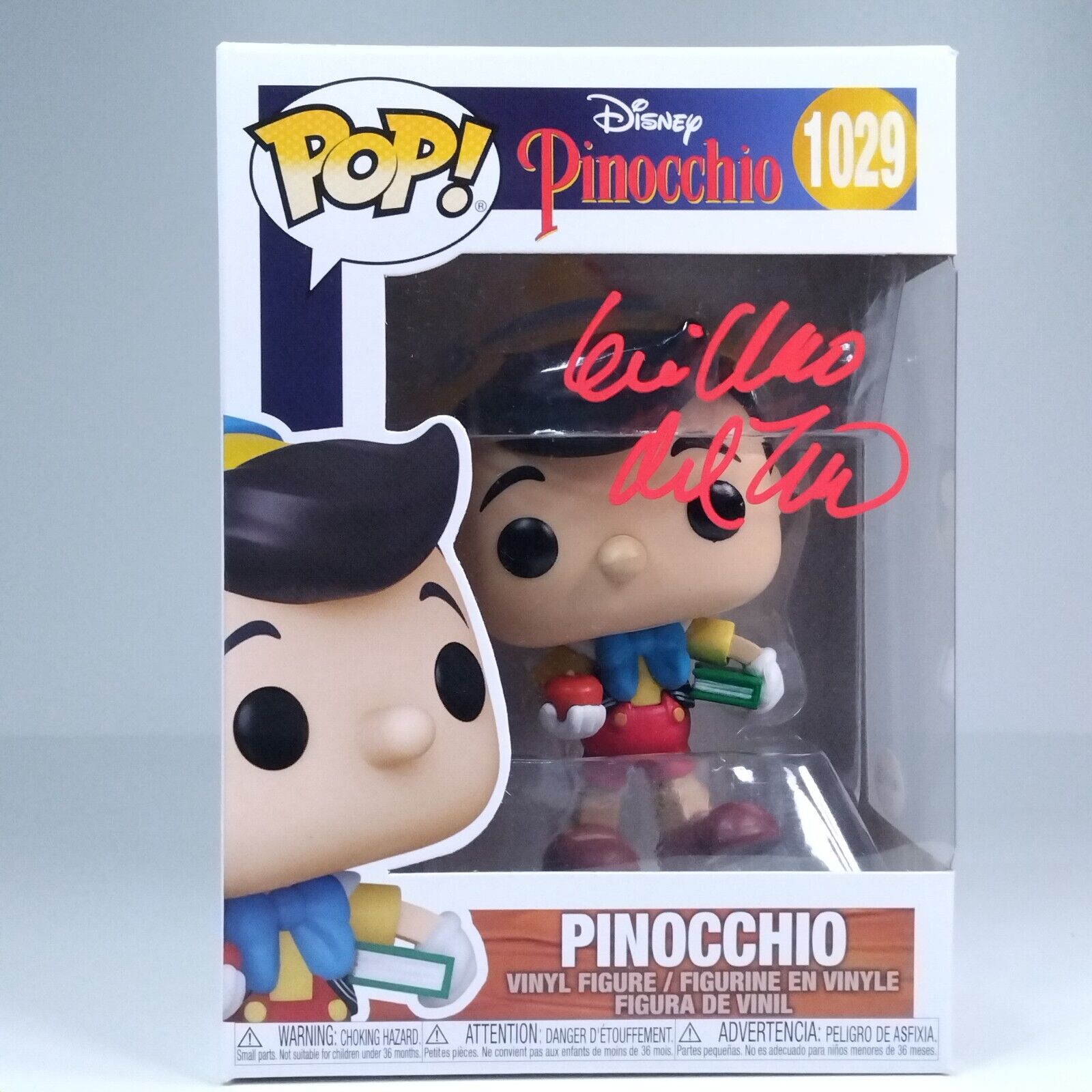 Funko Pop! Disney Pinocchio Signed Guillermo Del Toro Director COA #1029 WS