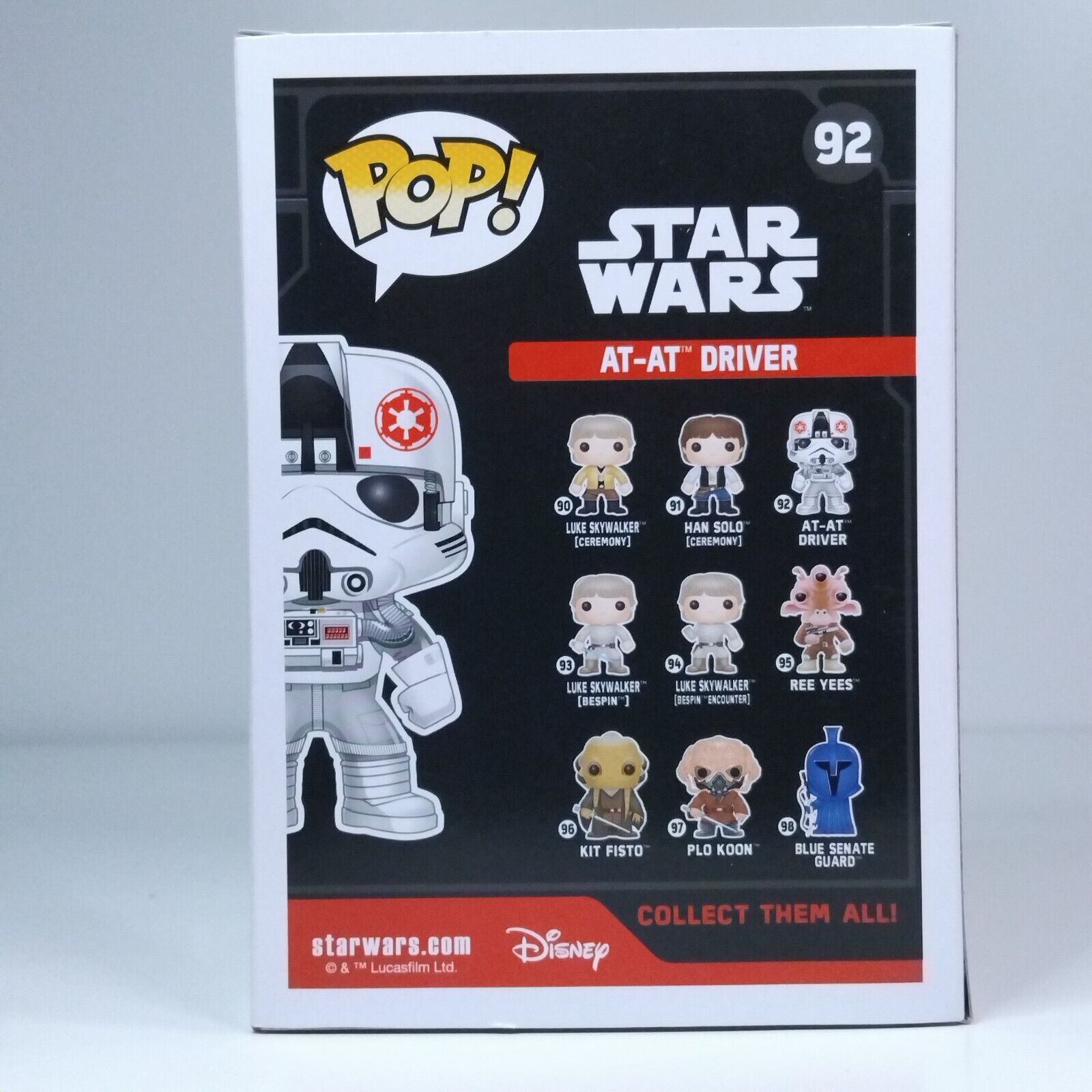 Funko Pop! Star Wars AT-AT Driver Exclusive #92