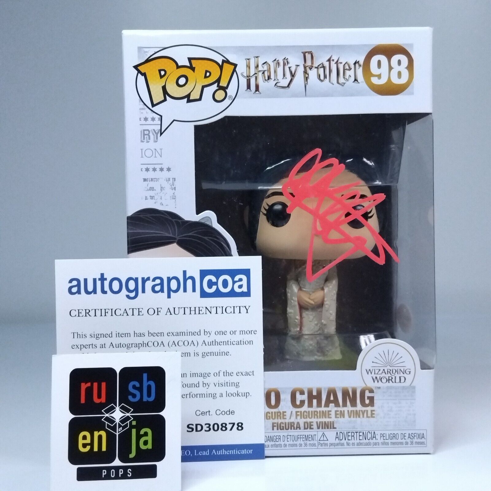 Funko Pop! Harry Potter Cho Chang Signed Katie Leung COA #98 WS