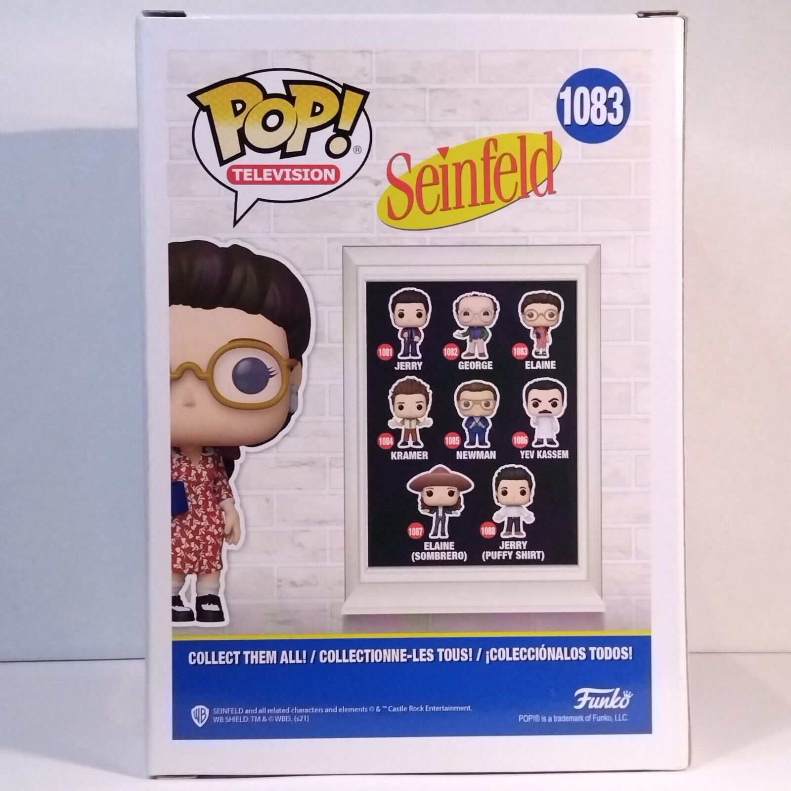 Funko Pop! TV Seinfeld Elaine Julia Louis-Dreyfus COA #1083 WS