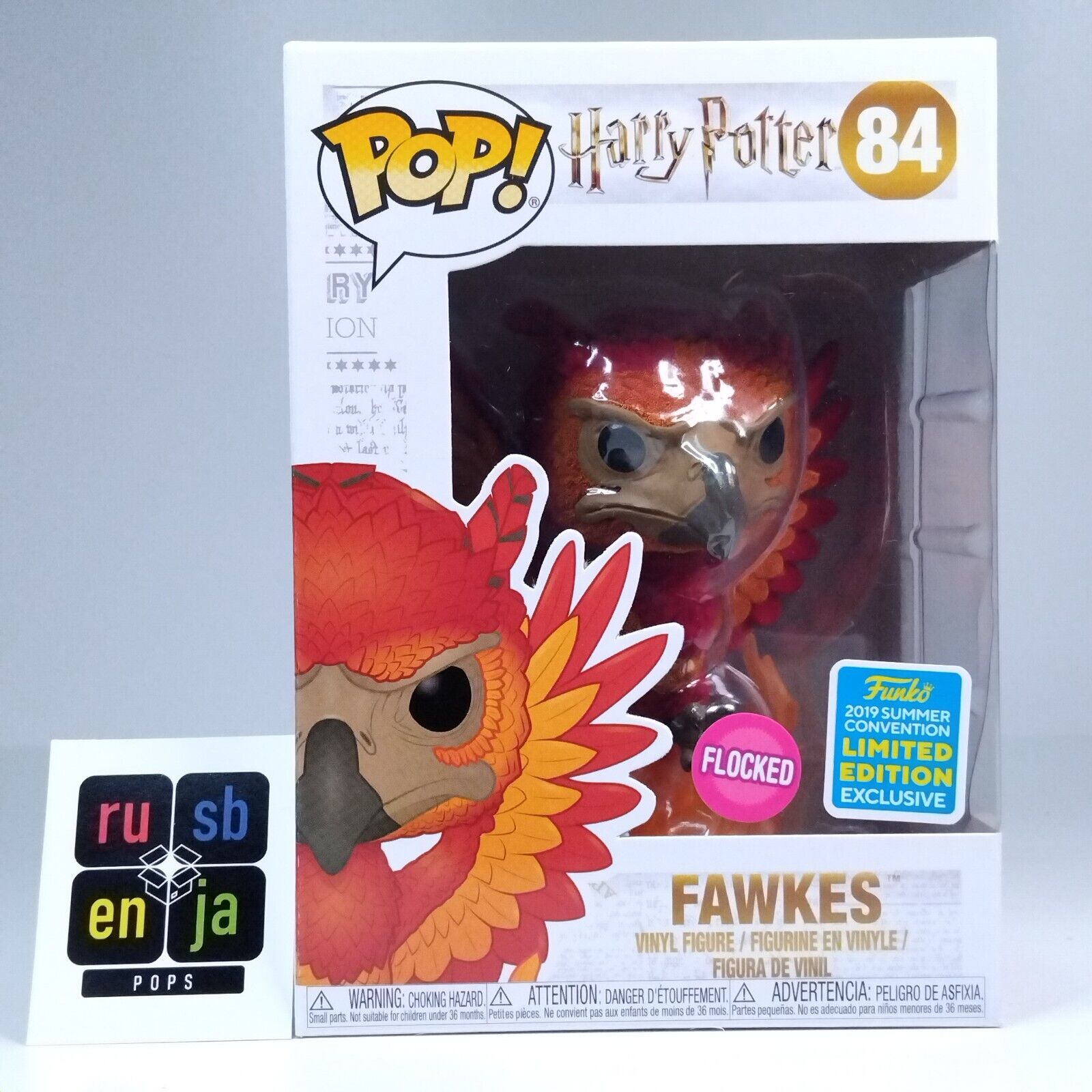 Funko Pop! Harry Potter Fawkes Flocked Limited Edition #84