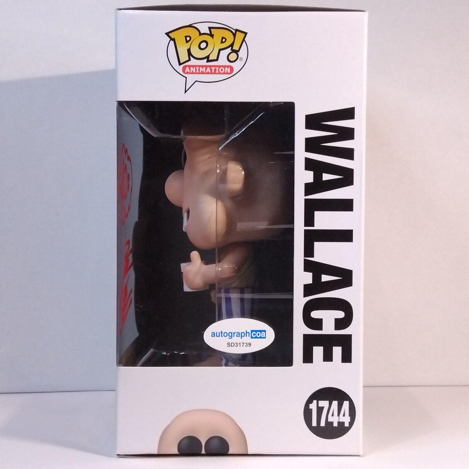 Funko Pop! Animation Wallace & Gromit Signed Merlin Crossingham COA #1744 WS