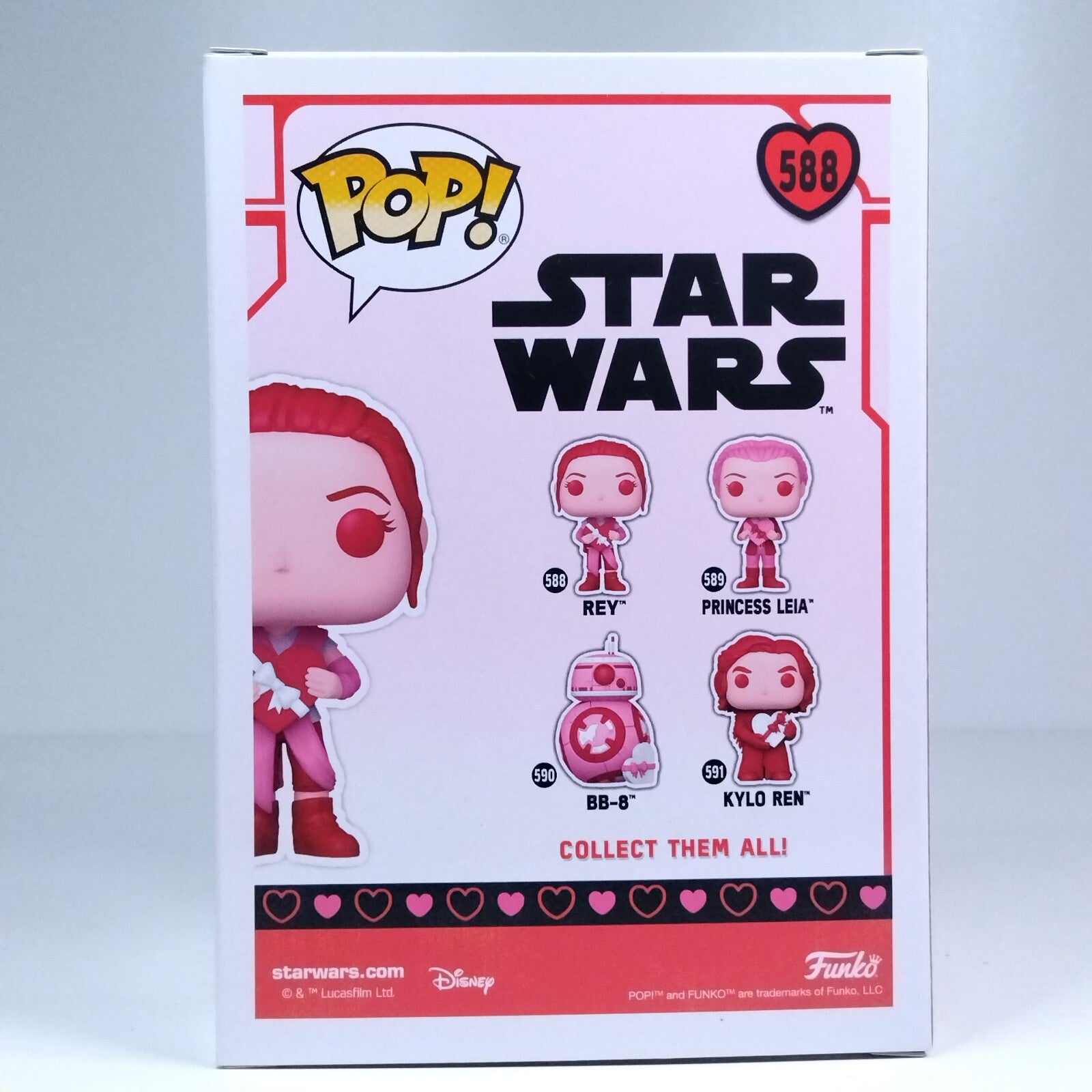 Funko Pop! Star Wars Valentine's Day Rey #588