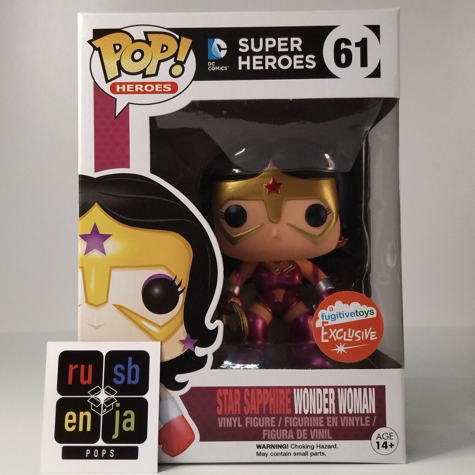 Funko Pop! DC Heroes Star Sapphire Wonder Woman Metallic Exclusive #61