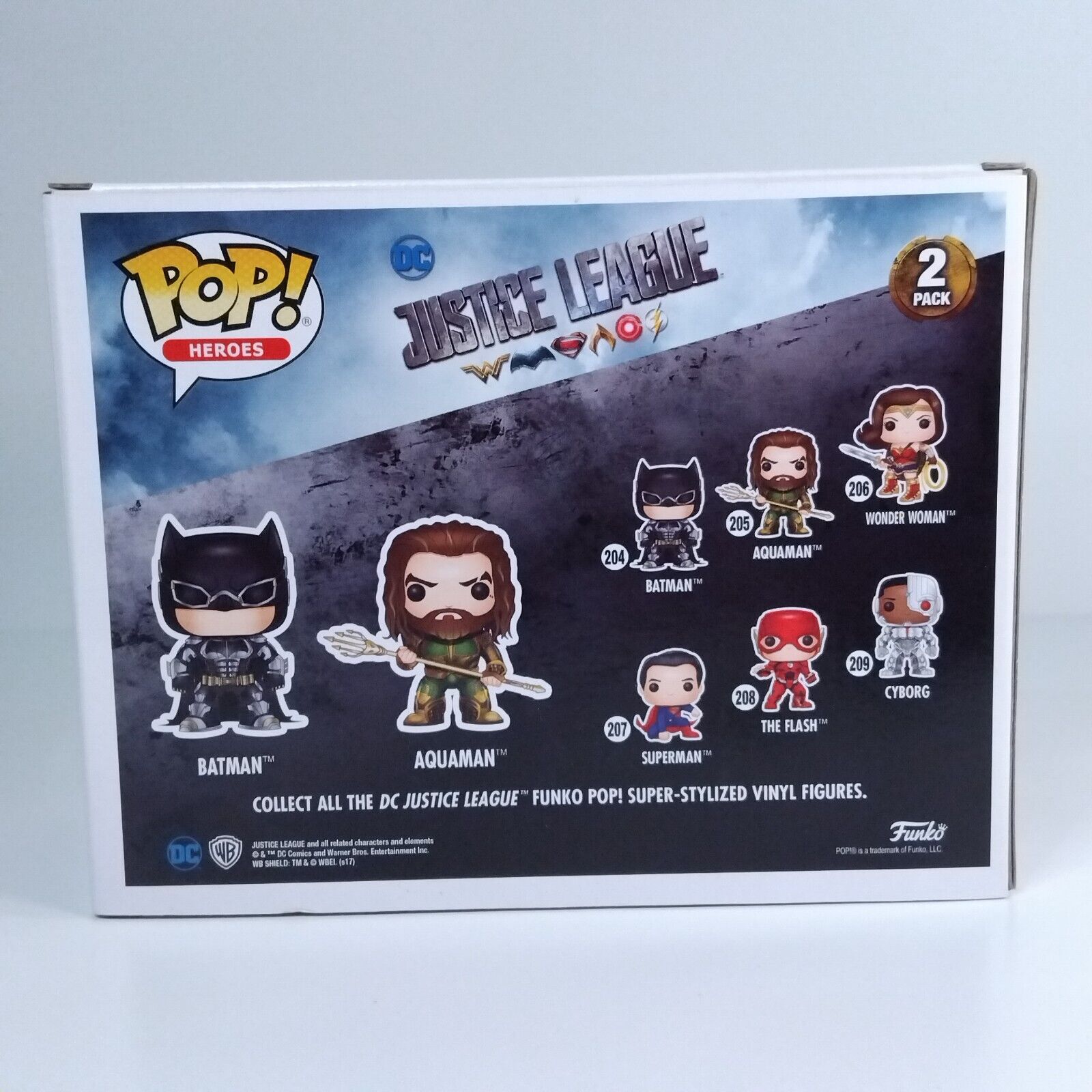 Funko Pop! DC Heroes Justice League Batman and Aquaman Exlcusive 2 Pack