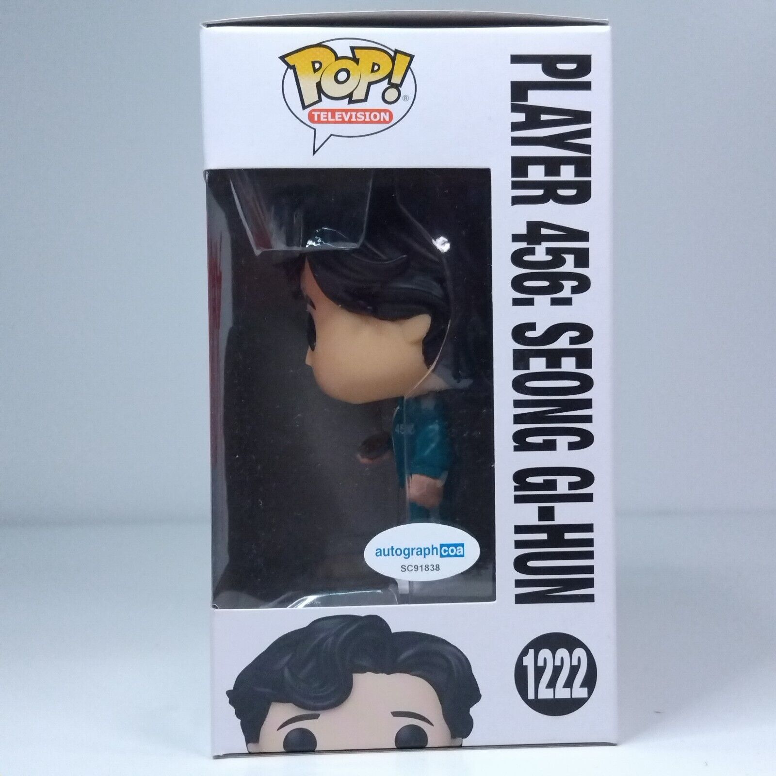 Funko Pop! Squid Games Player 456 Seong Gi-Hun Signed Lee Jung-Jae COA #1222 WS