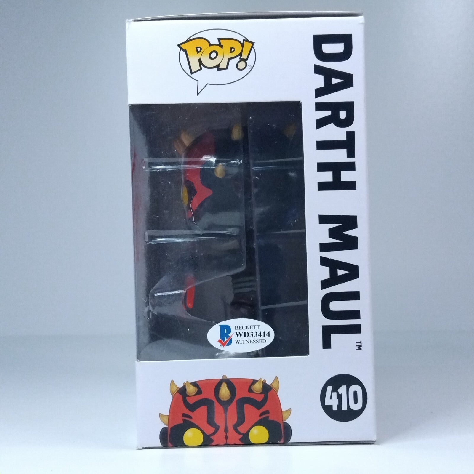 Funko Pop! Star Wars Darth Maul Signed Ray Park COA #410 WS