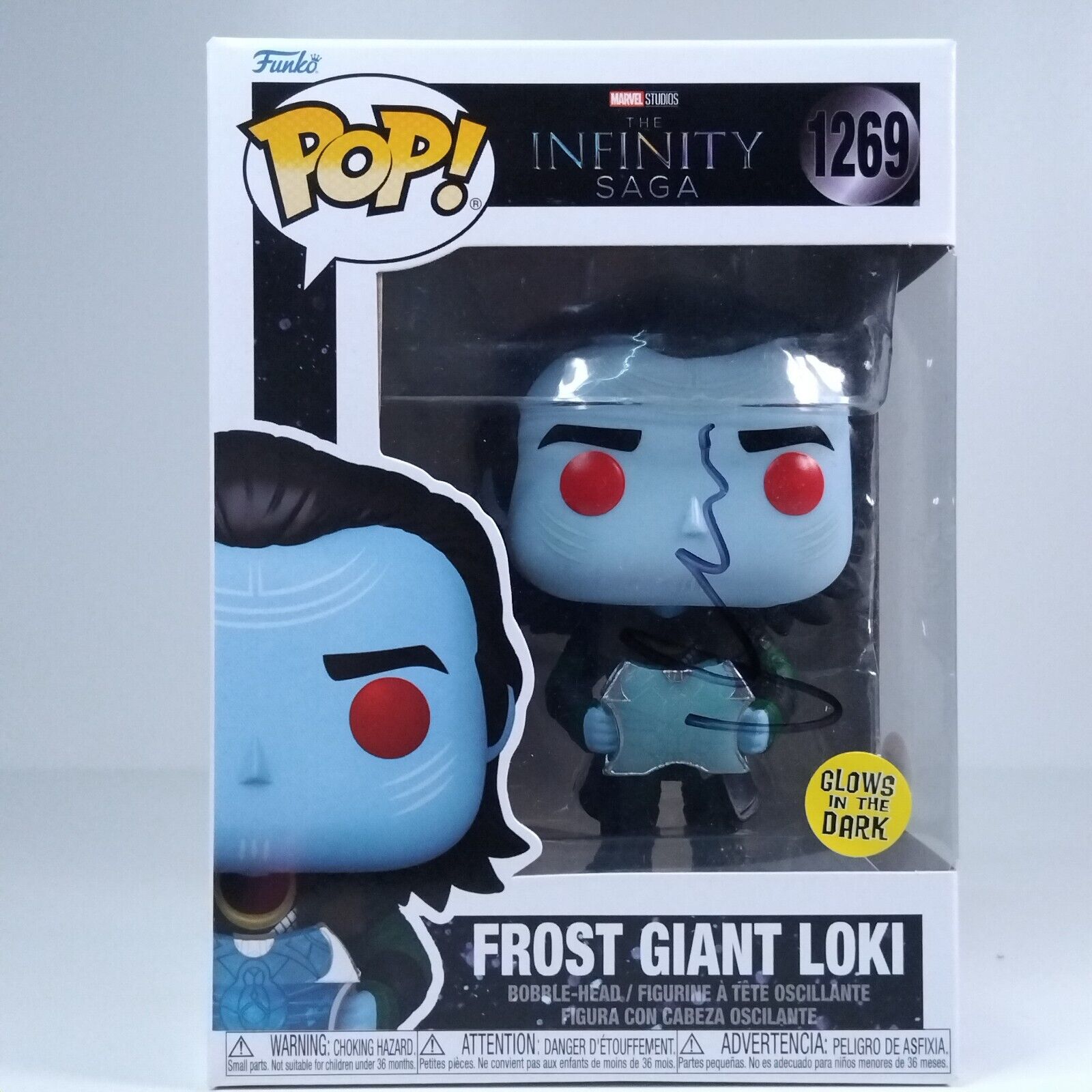 Funko Pop! Marvel Frost Giant Loki Signed Matt Damon COA #1269 WS