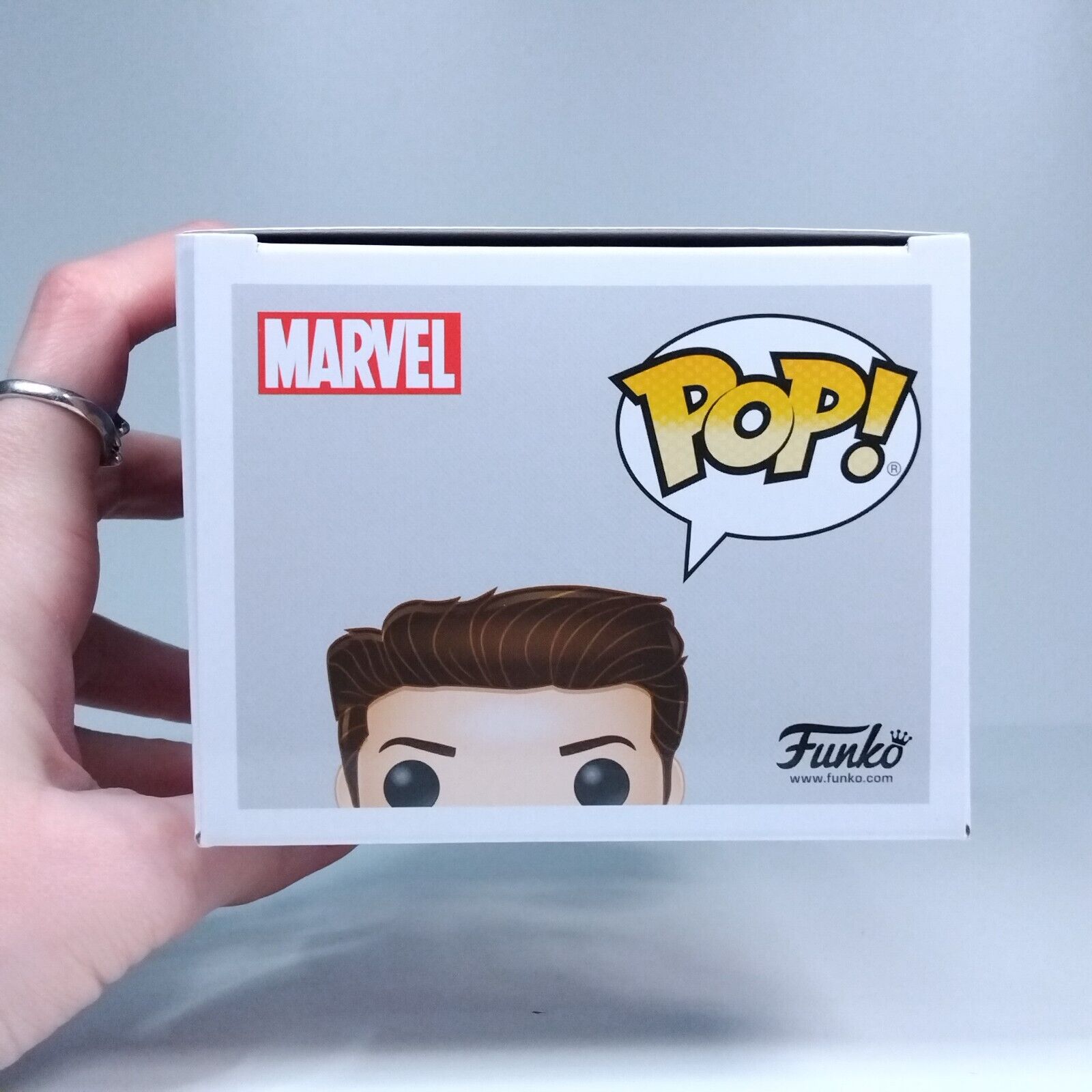 Funko Pop! Marvel Avengers Tony Stark Signed Joe Russo Director COA #449 WS