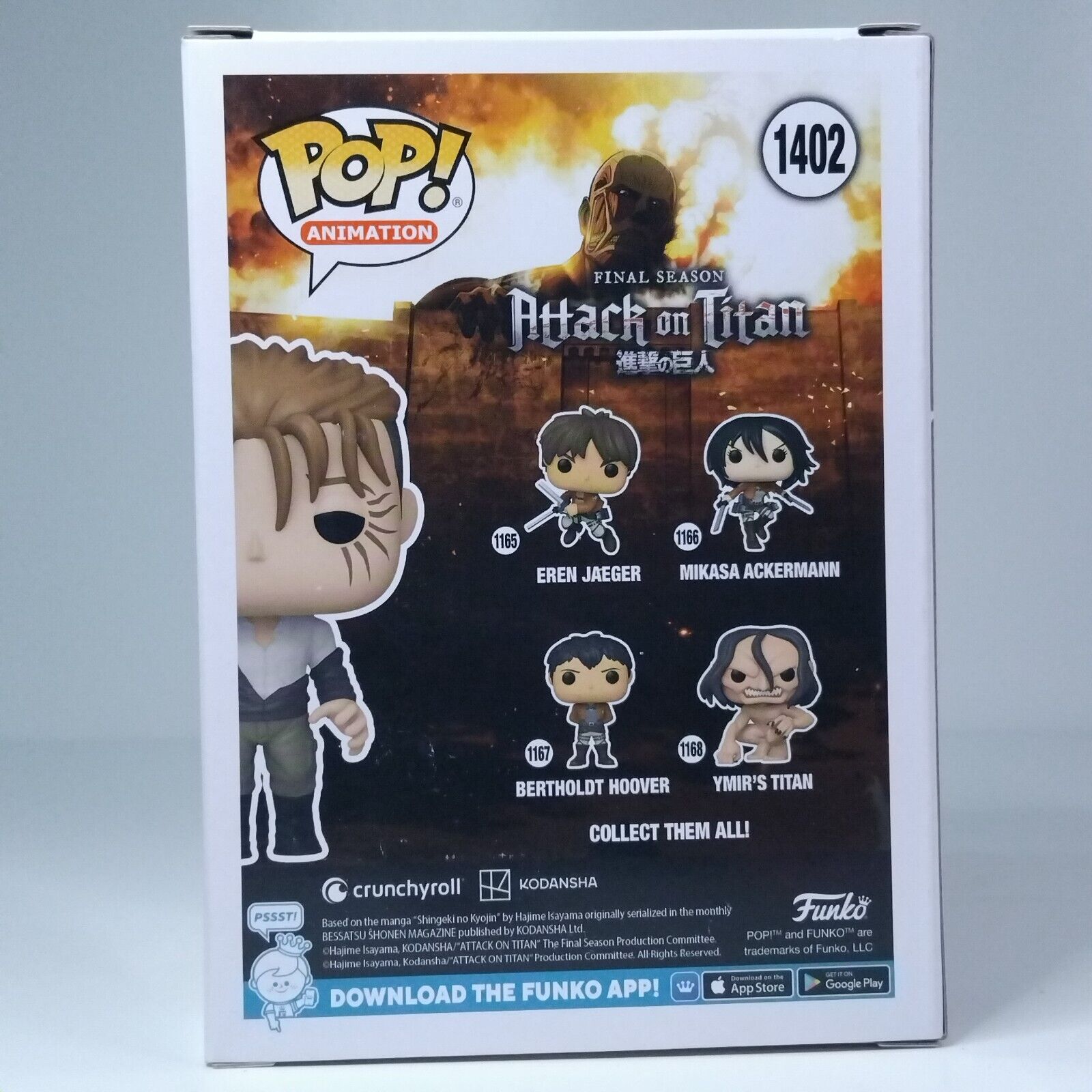 Funko Pop! Anime Attack on Titan Porco Galliard Special Edition #1402