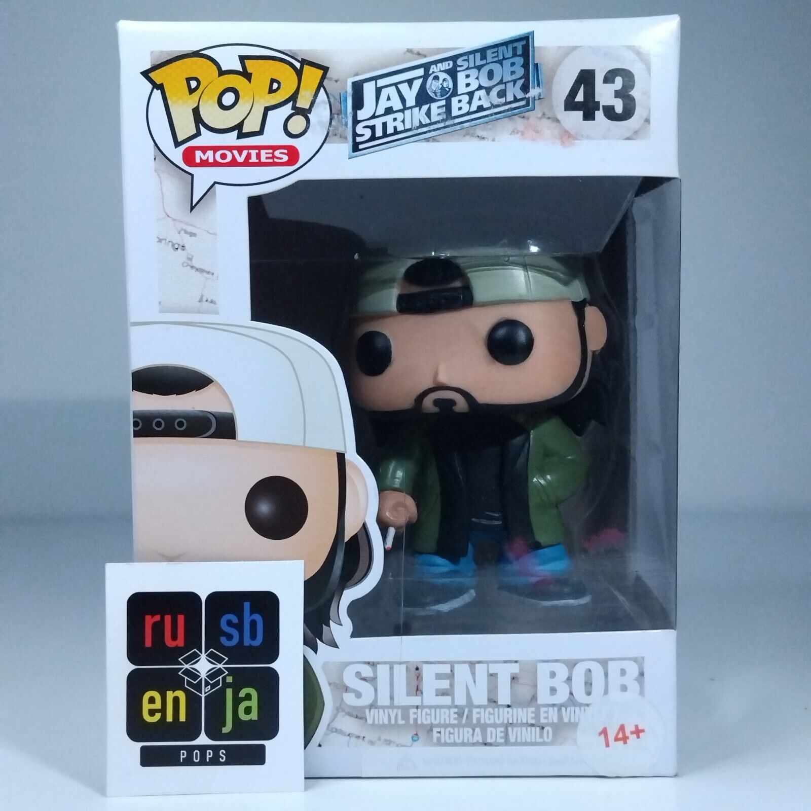 Funko Pop! Movies Jay and Silent Bob Strike Back - Silent Bob #43 WINDOW SCRATCH