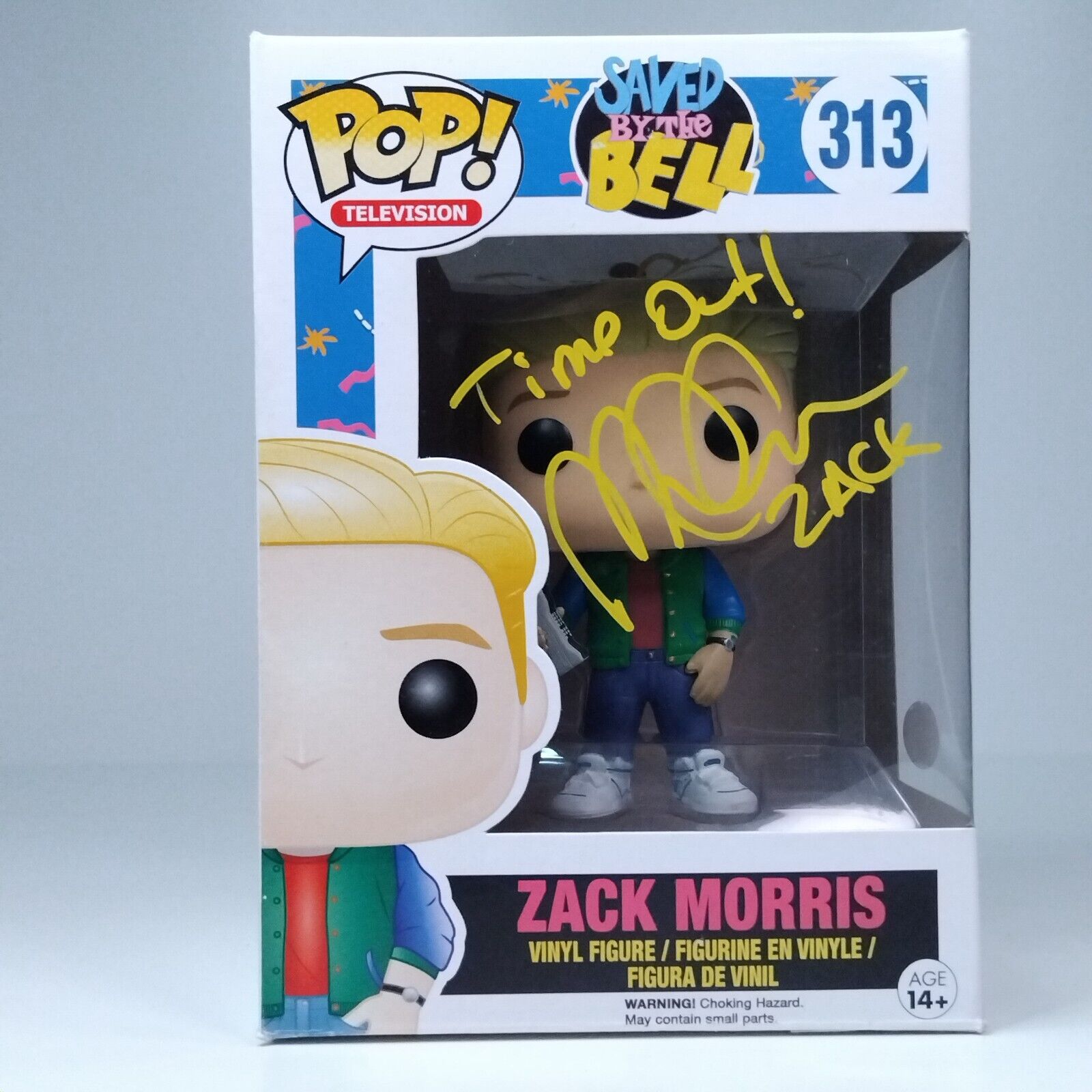 Funko Pop! TV Saved By the Bell Zack Morris Signed Mark-Paul Gosselaar COA #313