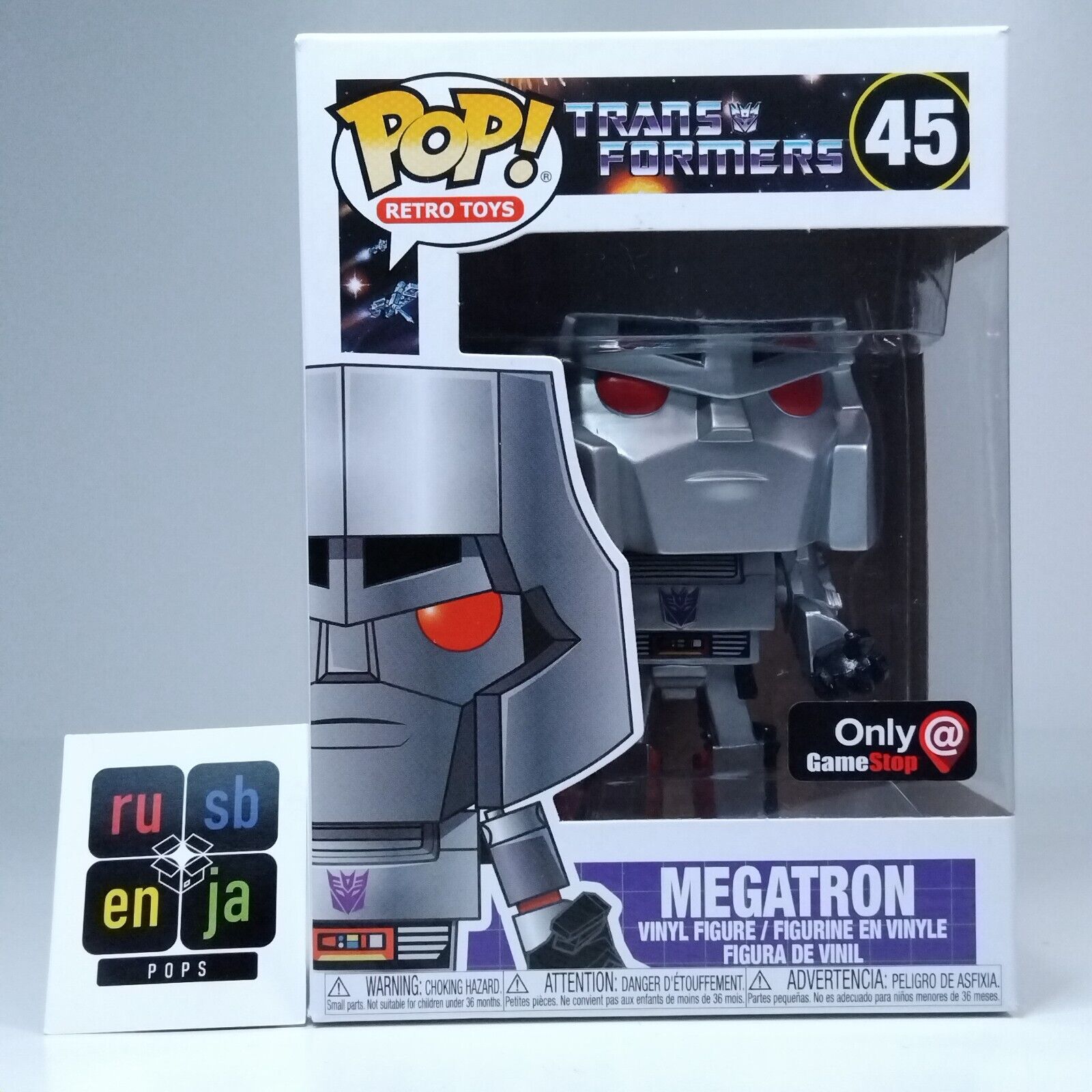 Funko Pop! Retro Toys Transformers Megatron Gamestop Exclusive #45