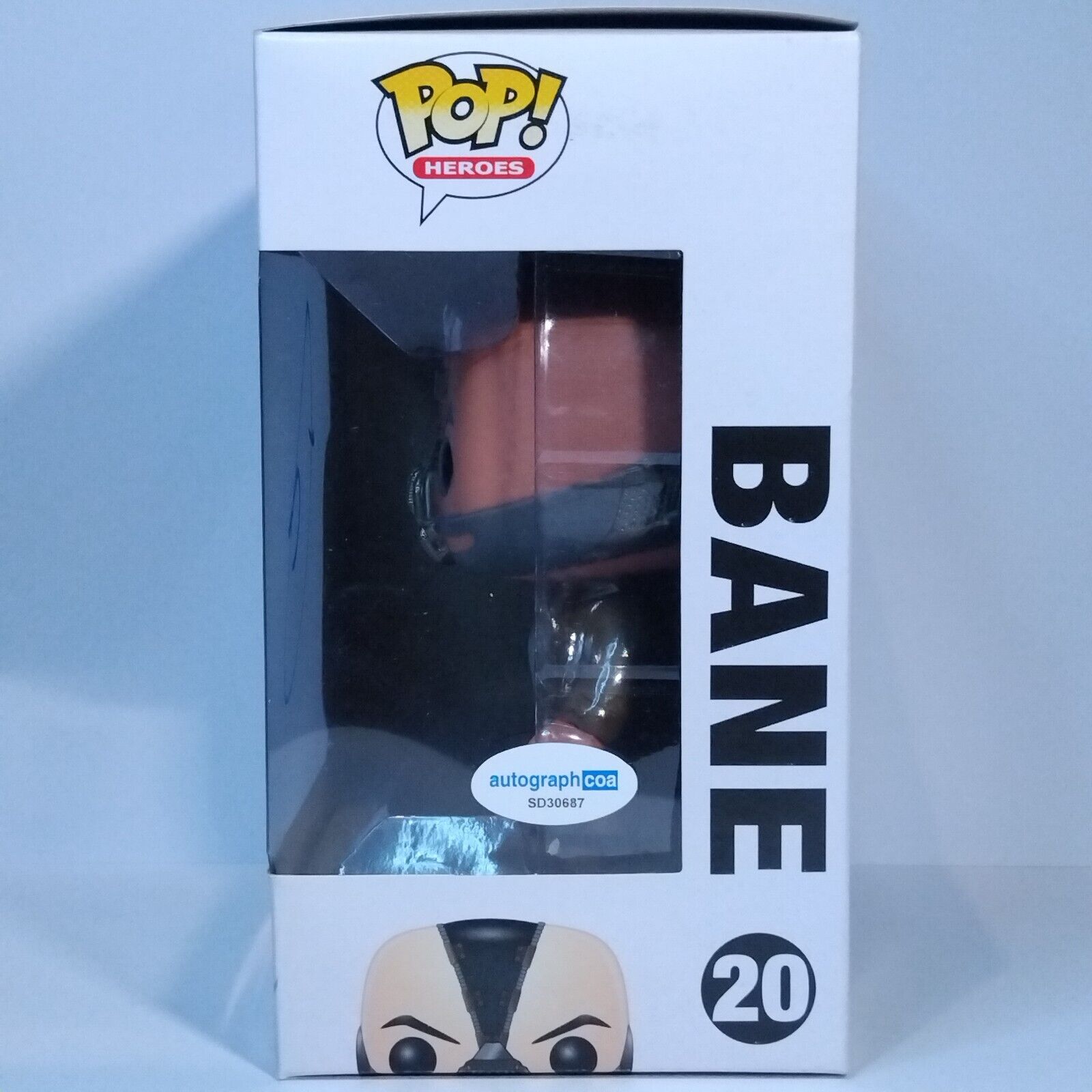 Funko Pop! DC Heroes Batman Dark Knight Rises Bane Signed Tom Hardy COA #20 WS