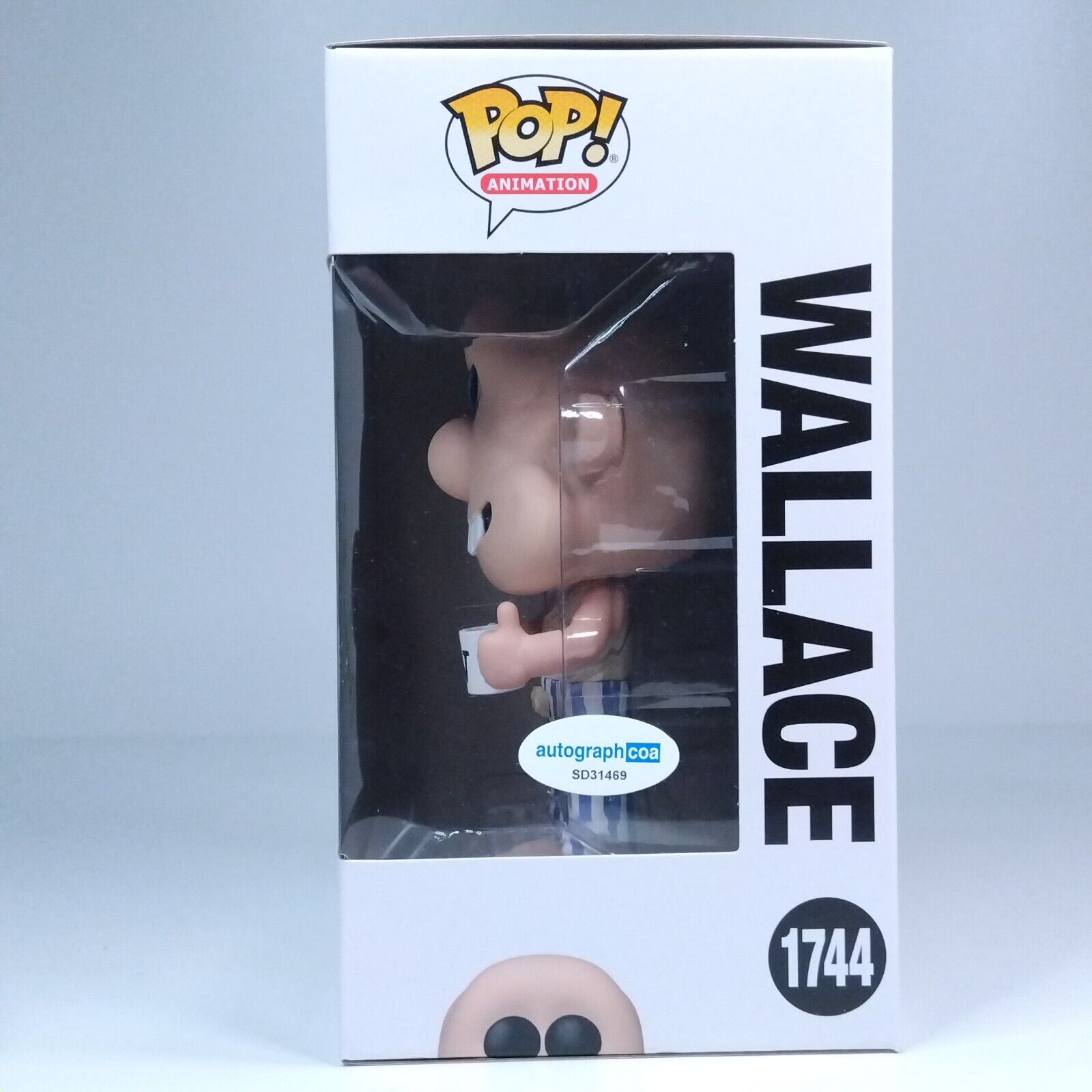 Funko Pop! Animation Wallace & Gromit Signed Ben Benjamin Whitehead COA #1744 WS