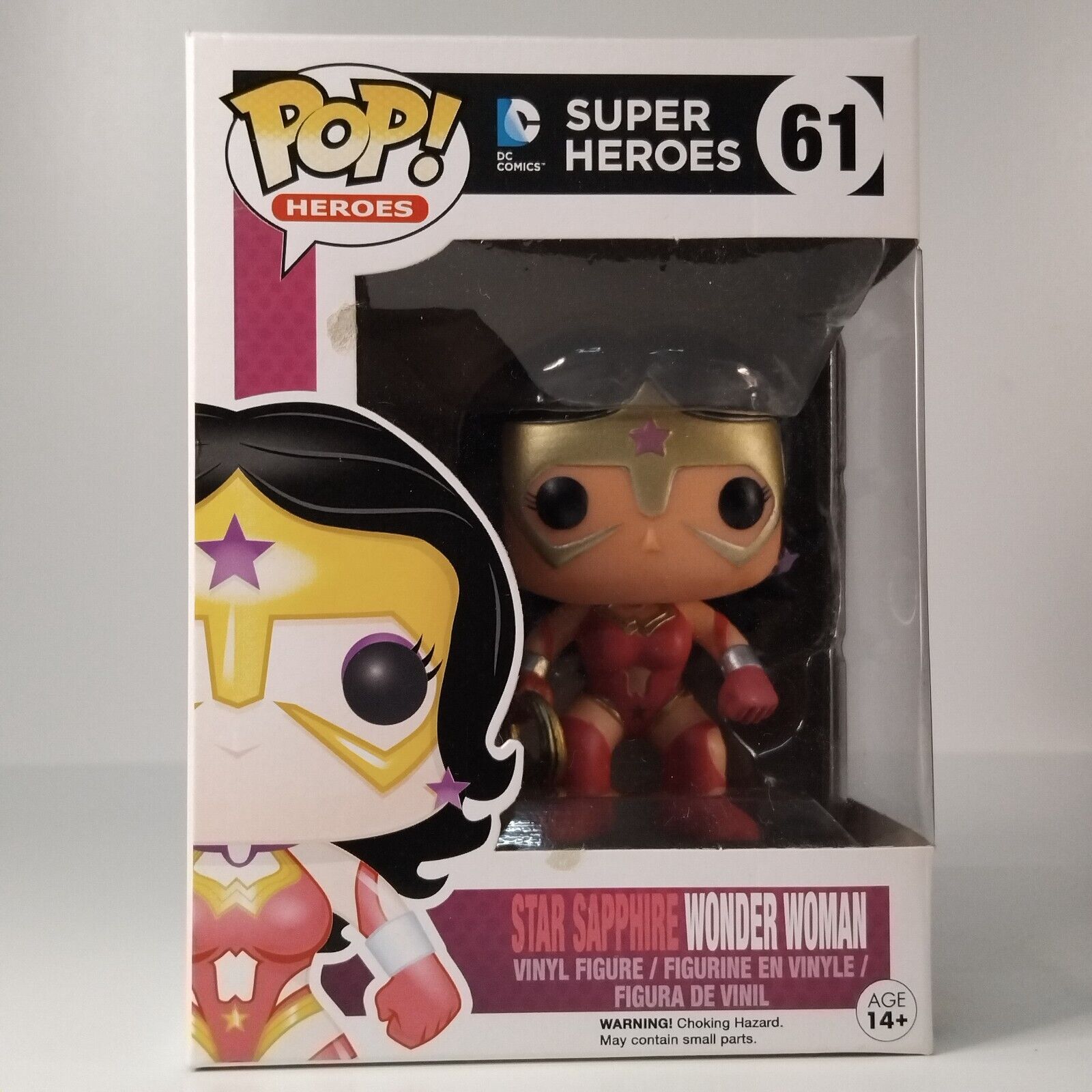 Funko Pop! DC Heroes Star Sapphire Wonder Woman #61 BOX DAMAGE