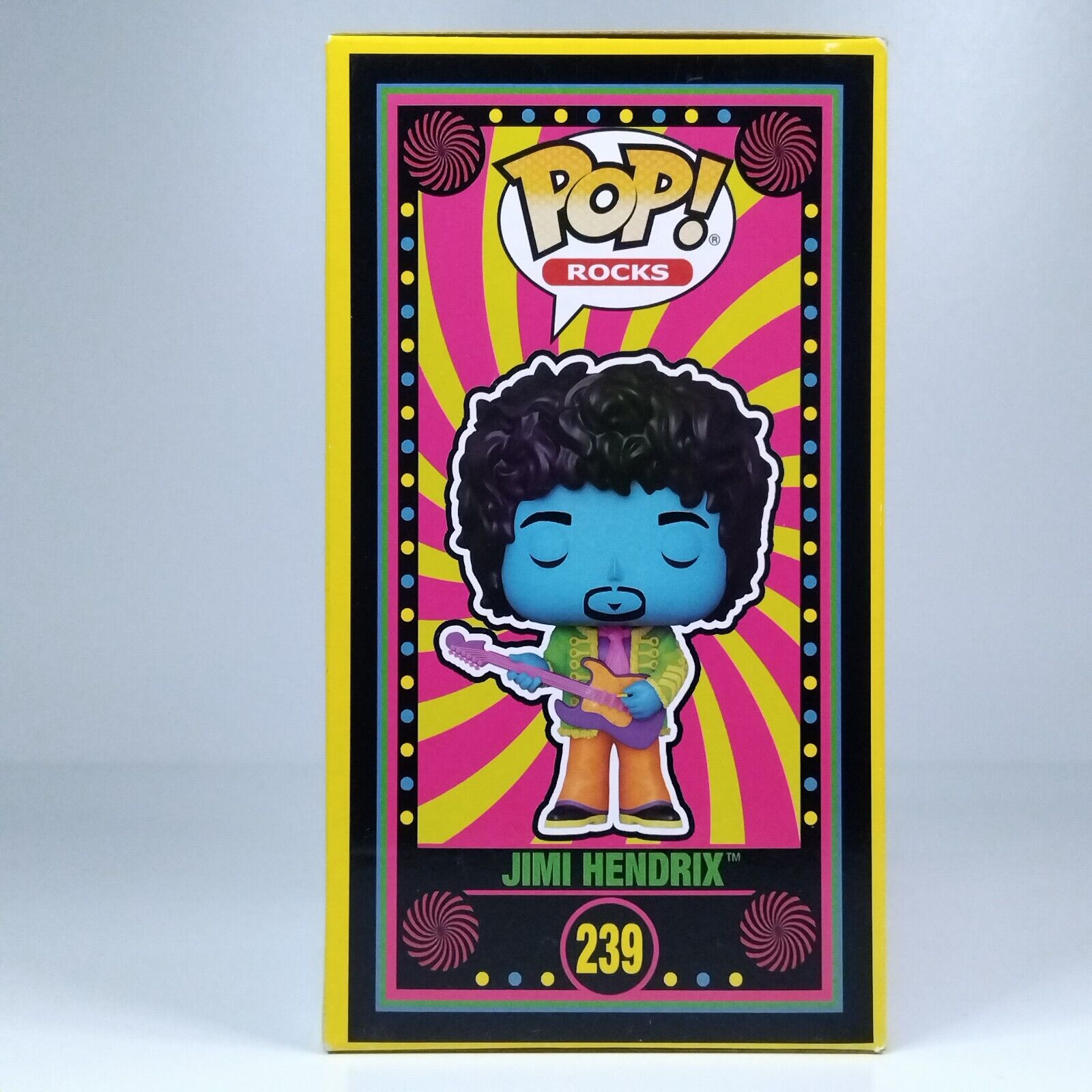 Funko Pop! Rocks Music Blacklight Jimi Hendrix Blue Exclusive #239